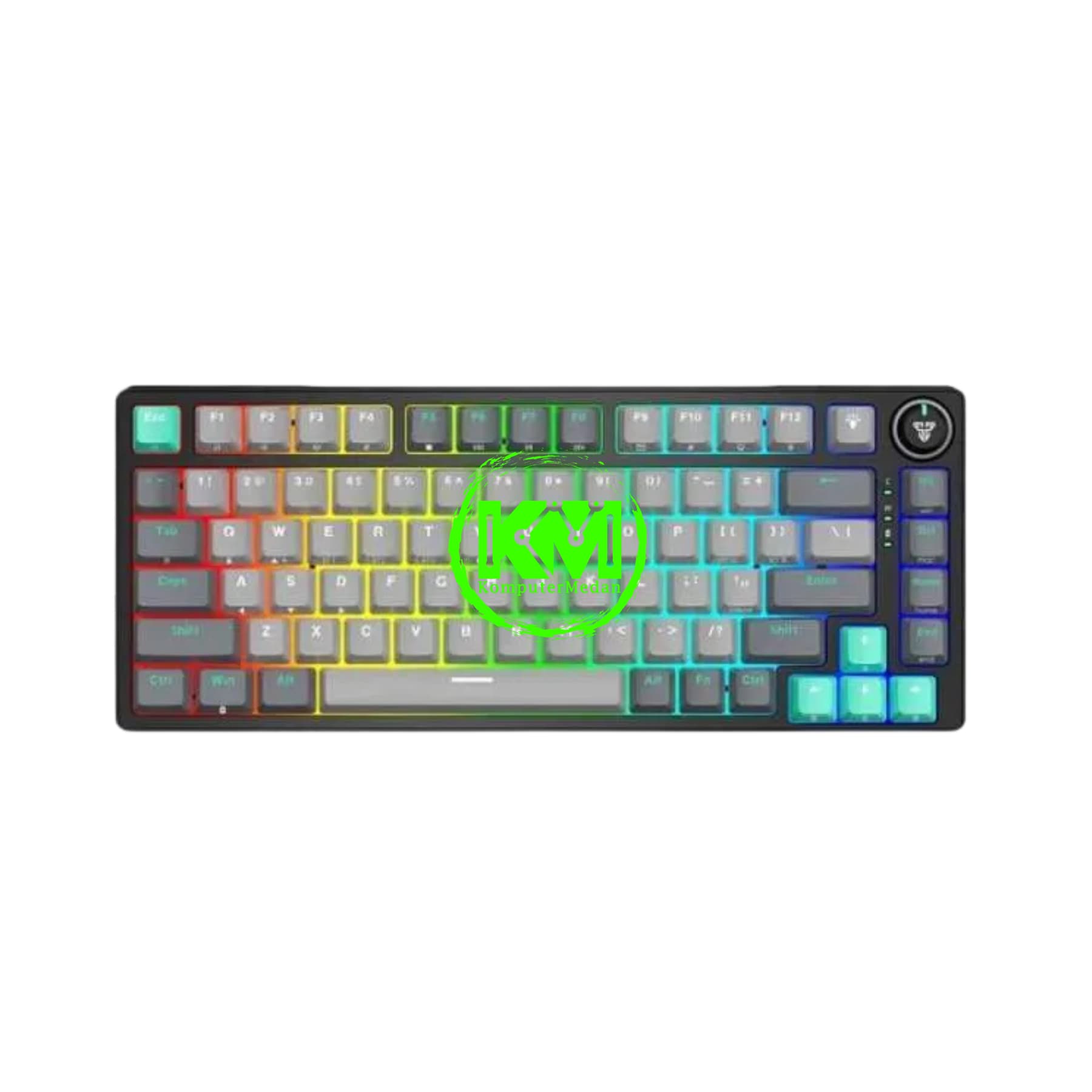 FANTECH ATOM PRO 83 MK913 BLACK MERCURY / GREY SATURN SWITCH BLUE/RED MECHANICAL KEYBOARD