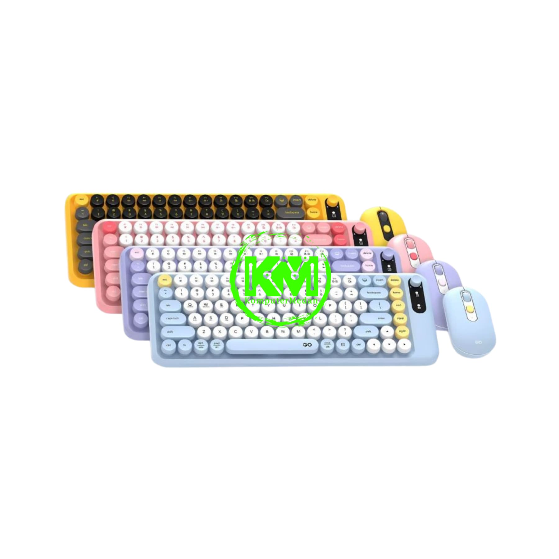 FANTECH GO MOCHI 85 WK898 OFFICE COMBO BLUE / PINK / PURPLE / YELLOW