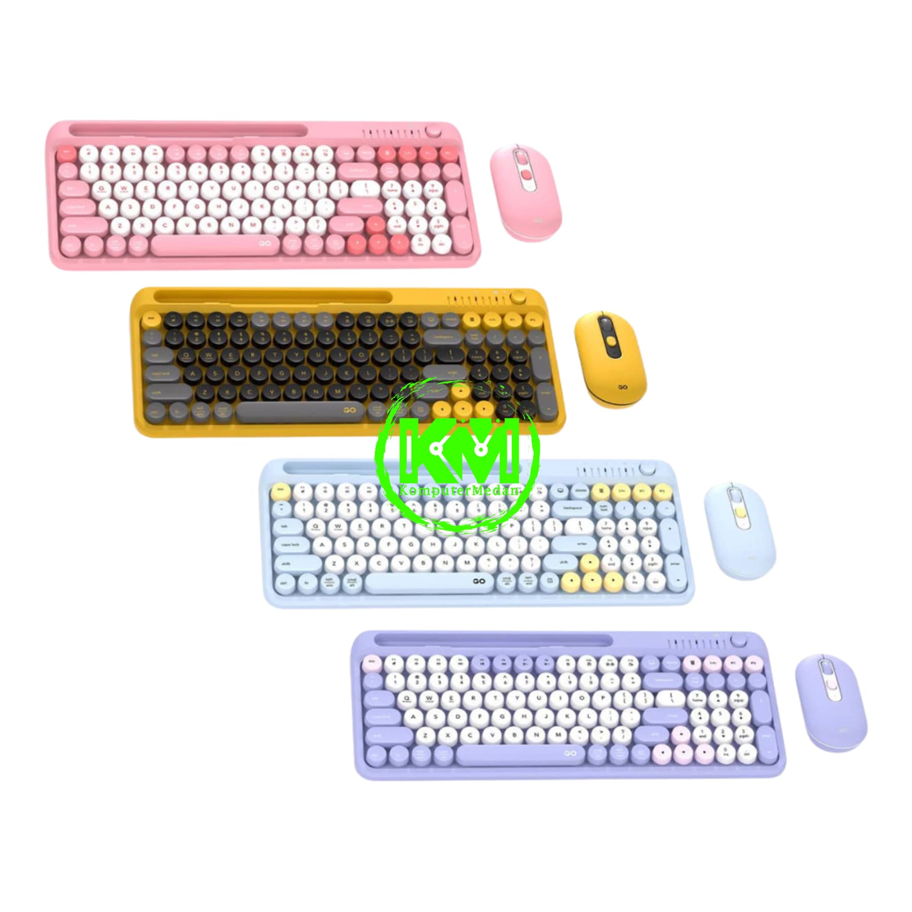 FANTECH GO MOCHI 101 WK899 OFFICE COMBO BLUE / PINK / PURPLE / YELLOW