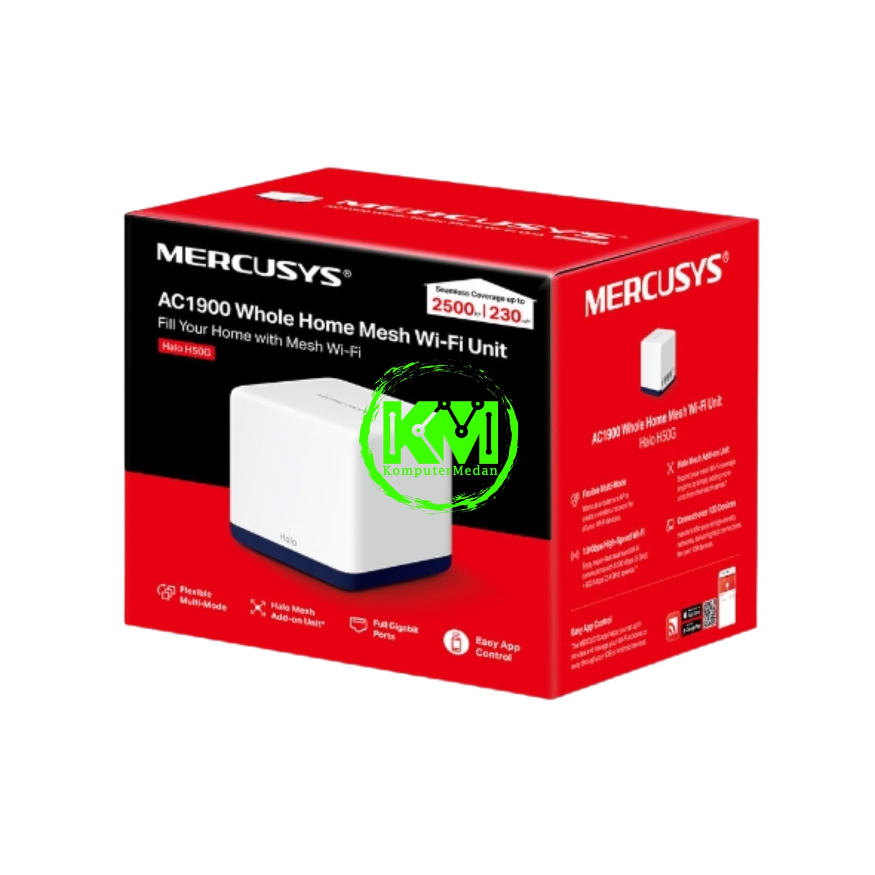 MERCUSYS HALO H50G (1-PACK) AC1300 WHOLE HOME MESH WI-FI SYSTEM - Image 5
