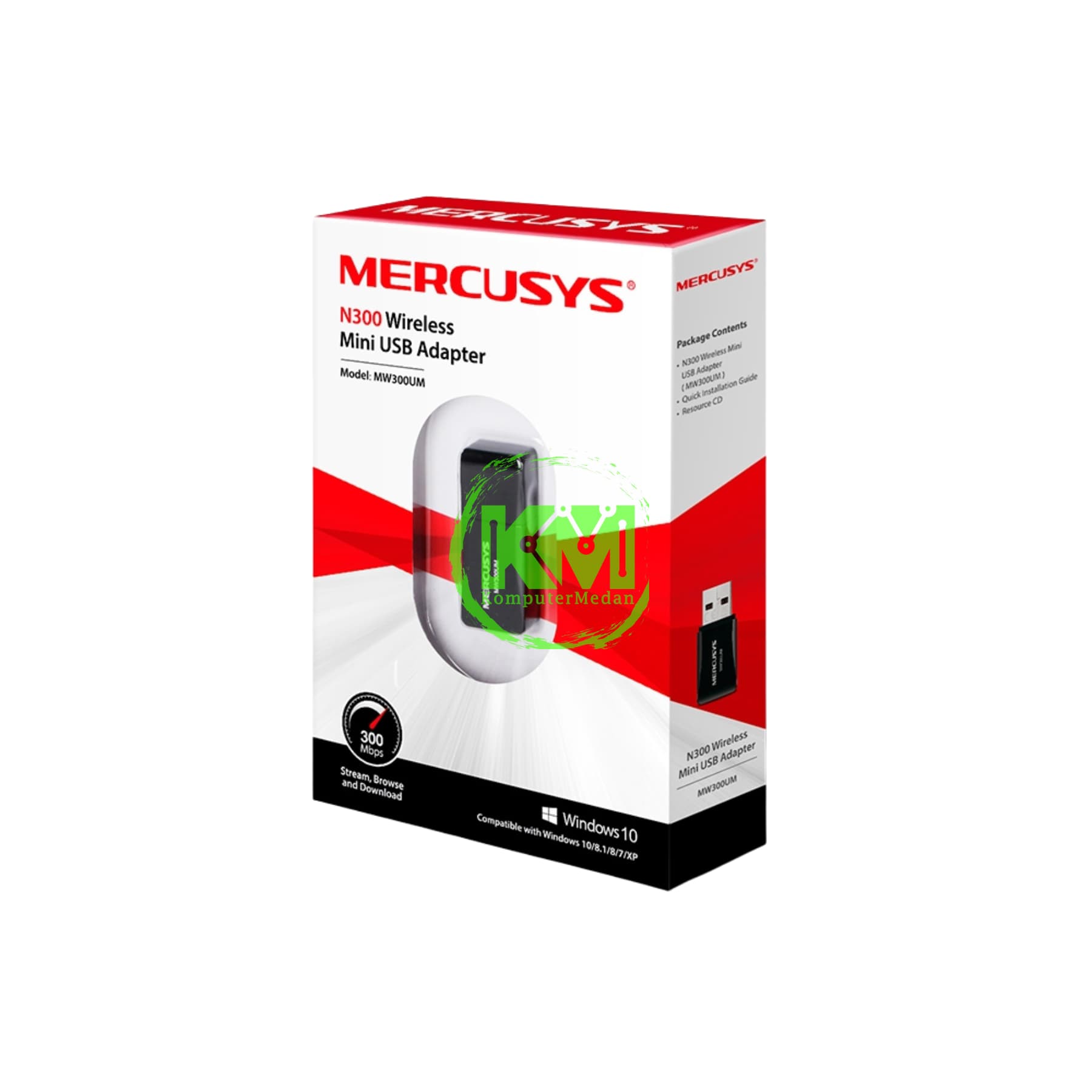 MERCUSYS MW300UM N300 WIRELESS MINI USB ADAPTER - Image 4