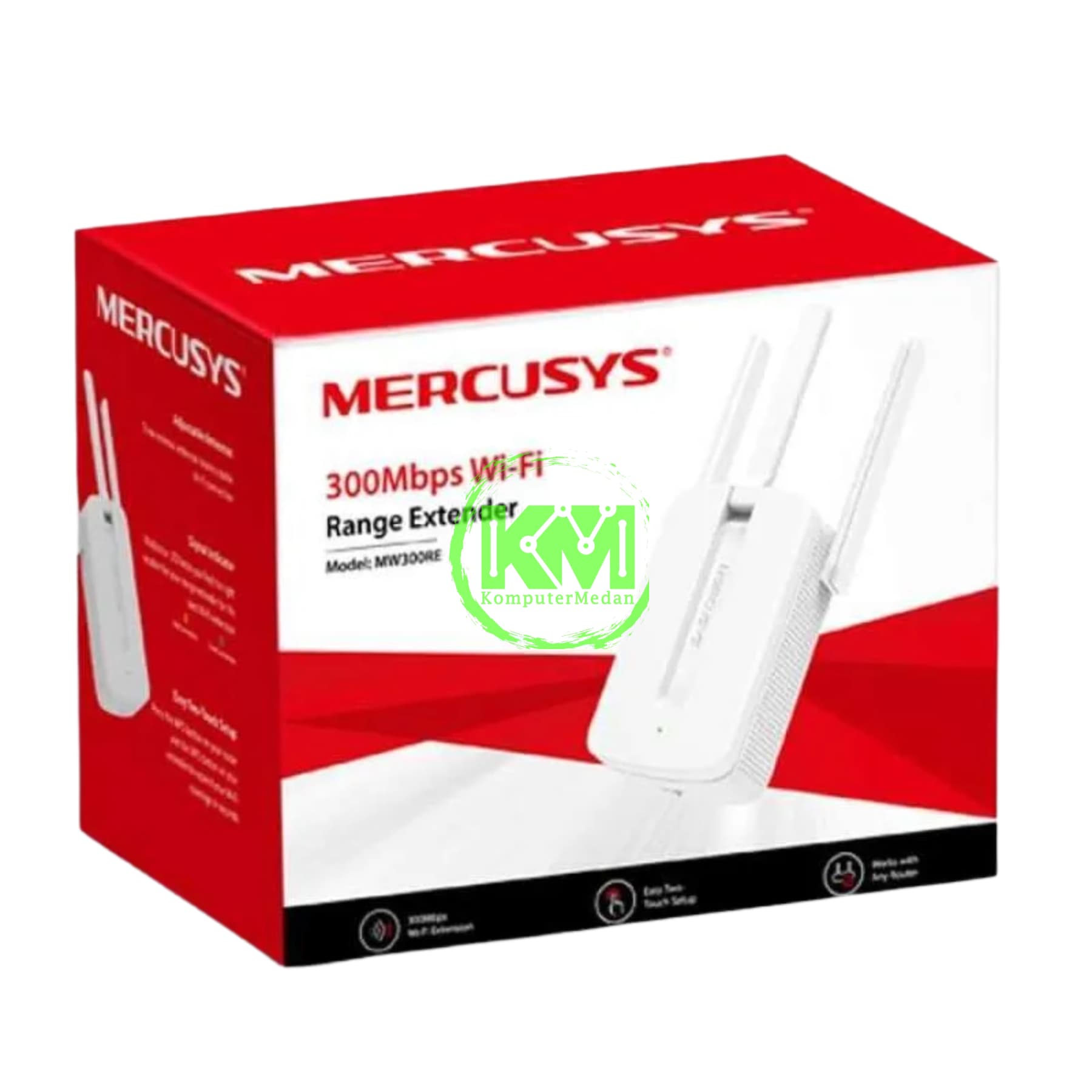 MERCUSYS MW300RE 300Mbps WI-FI RANGE EXTENDER - Image 4