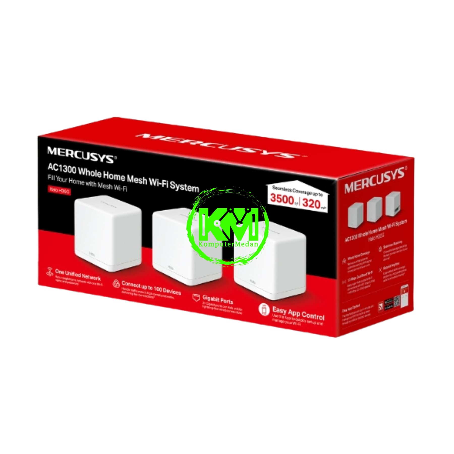 MERCUSYS HALO H30G (3-PACK) AC1300 WHOLE HOME MESH WI-FI SYSTEM - Image 5