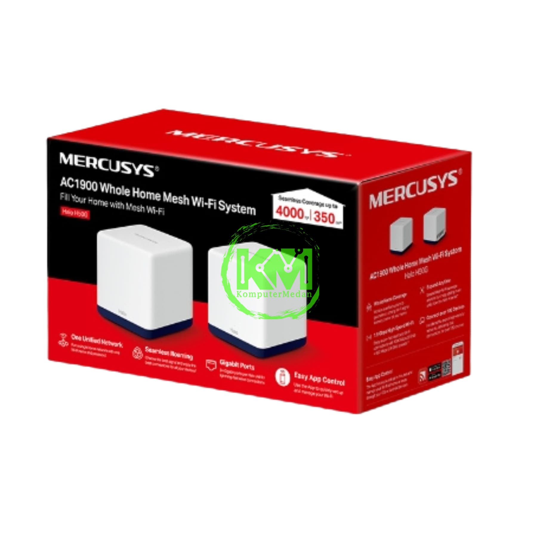 MERCUSYS HALO H50G (2-PACK) AC1900 WHOLE HOME MESH WI-FI SYSTEM - Image 5