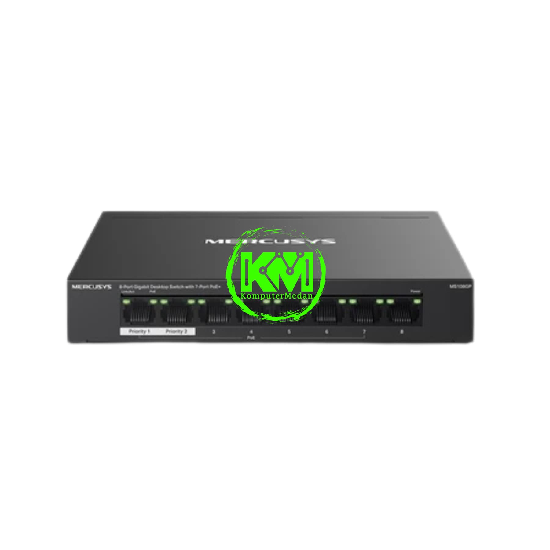 MERCUSYS MS108GP 8-PORT GIGABIT DESKTOP SWITCH WITH 7-PORT POE+