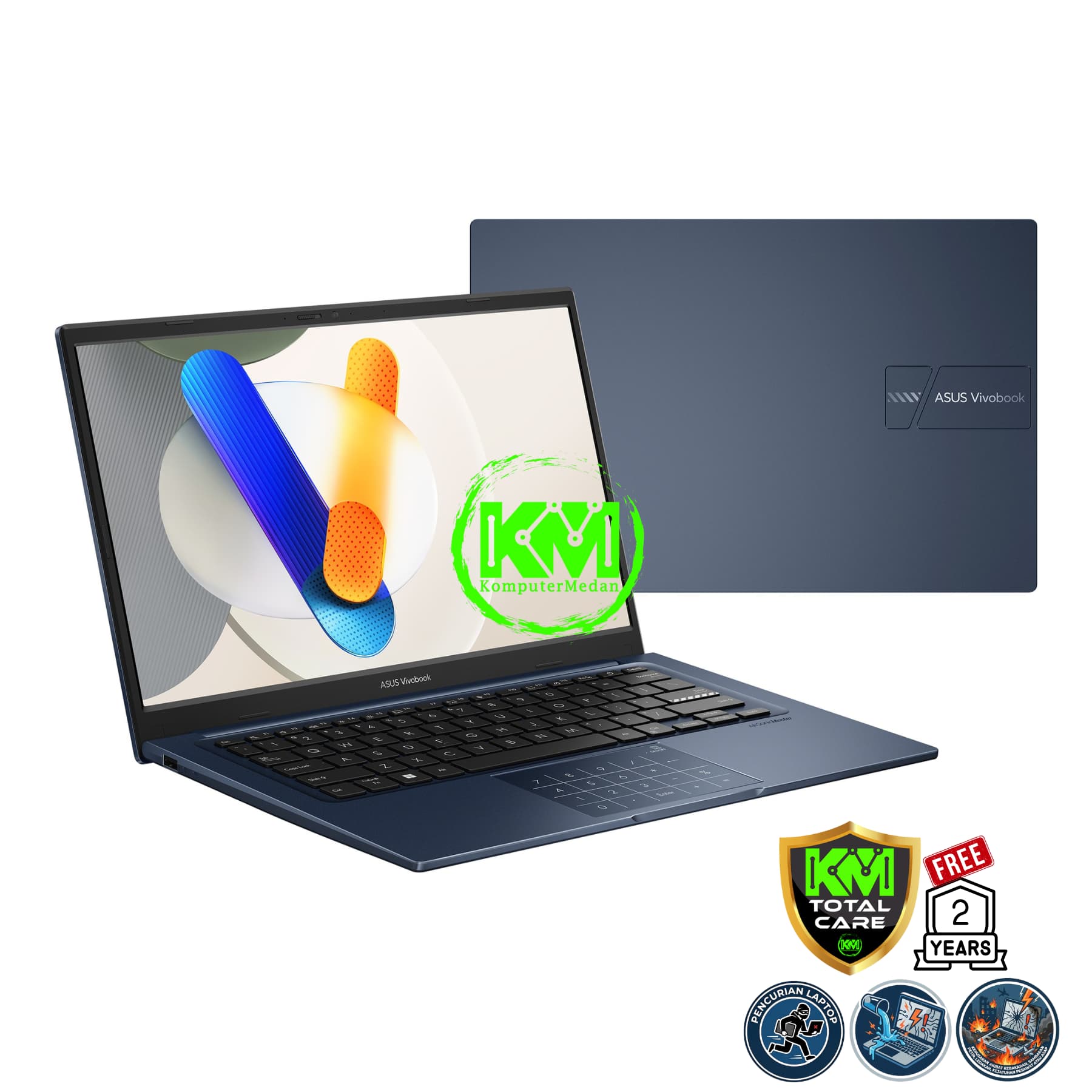 ASUS VIVOBOOK 14 A1404VA-VIPS3824M QUIET BLUE LAPTOP - Image 1