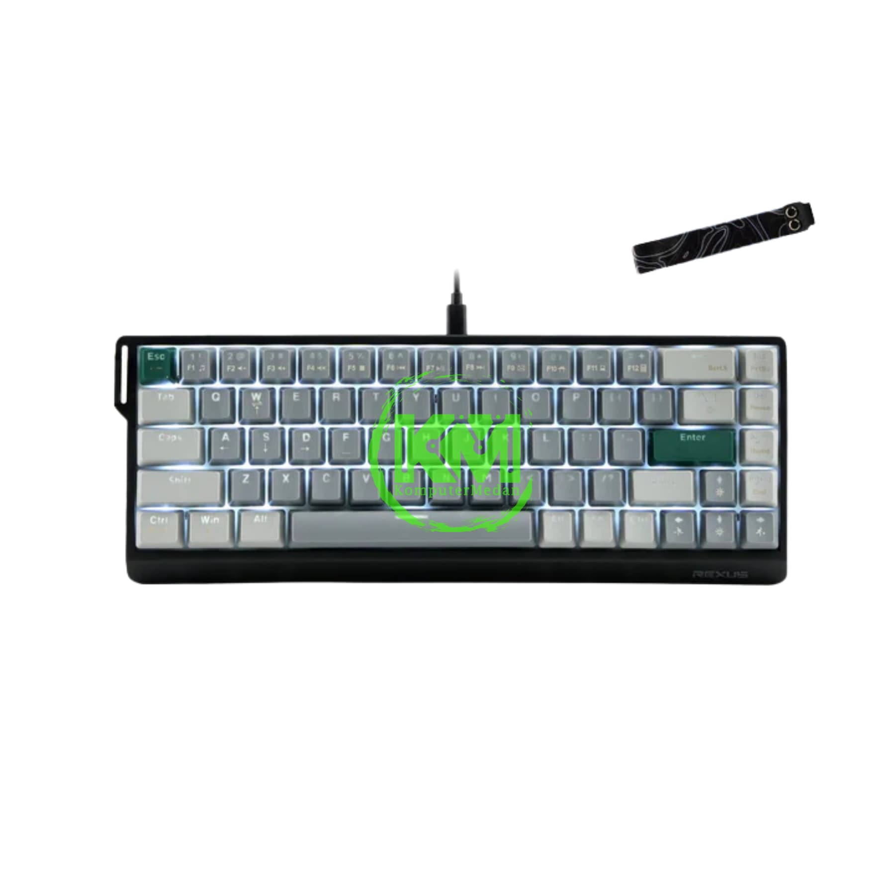 REXUS KX3 HEROIC BLACK GREY / GREY BLACK MECHANICAL GAMING KEYBOARD