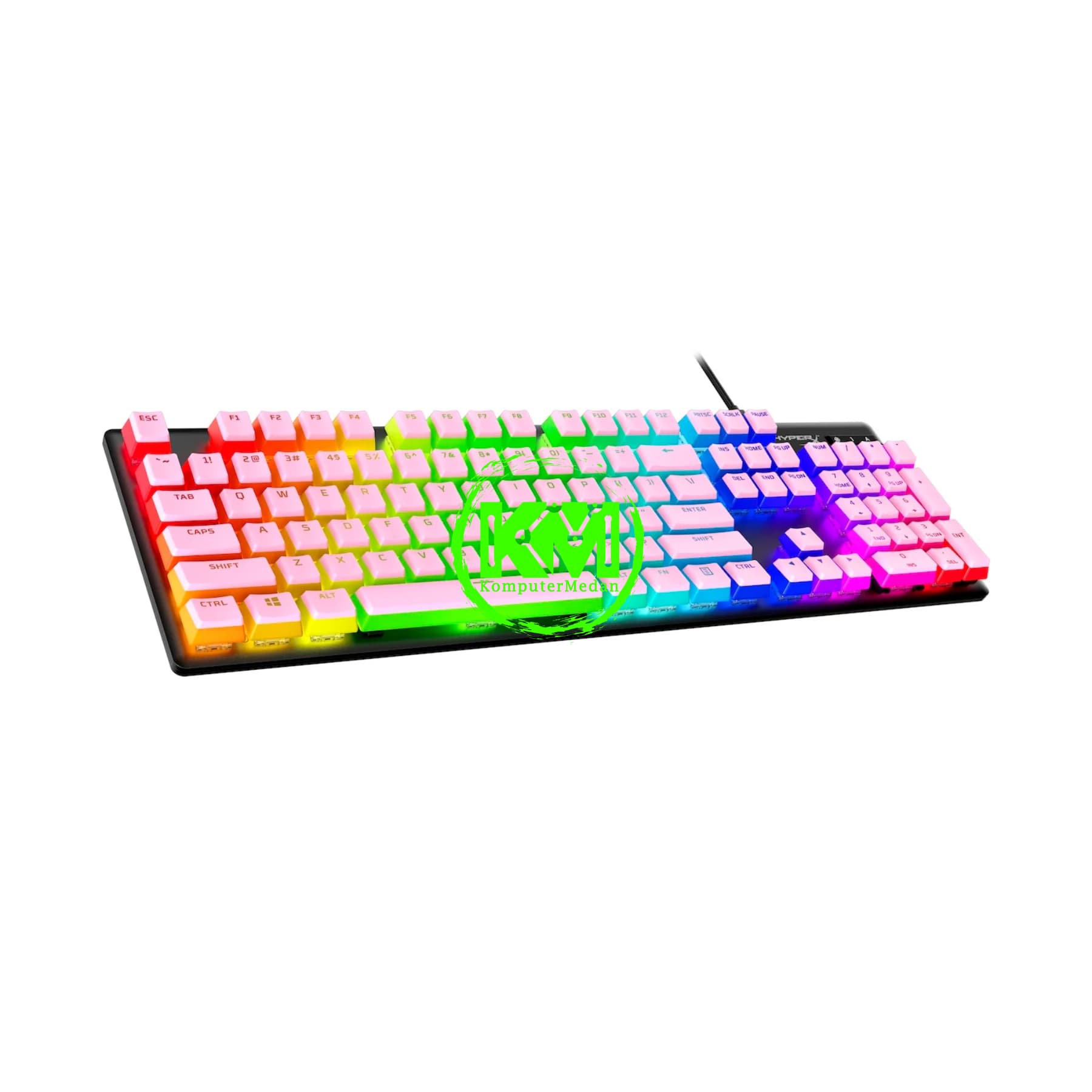 HYPERX PUDDING KEYCAPS PBT 104 KEY PINK TOP KEYCAPS