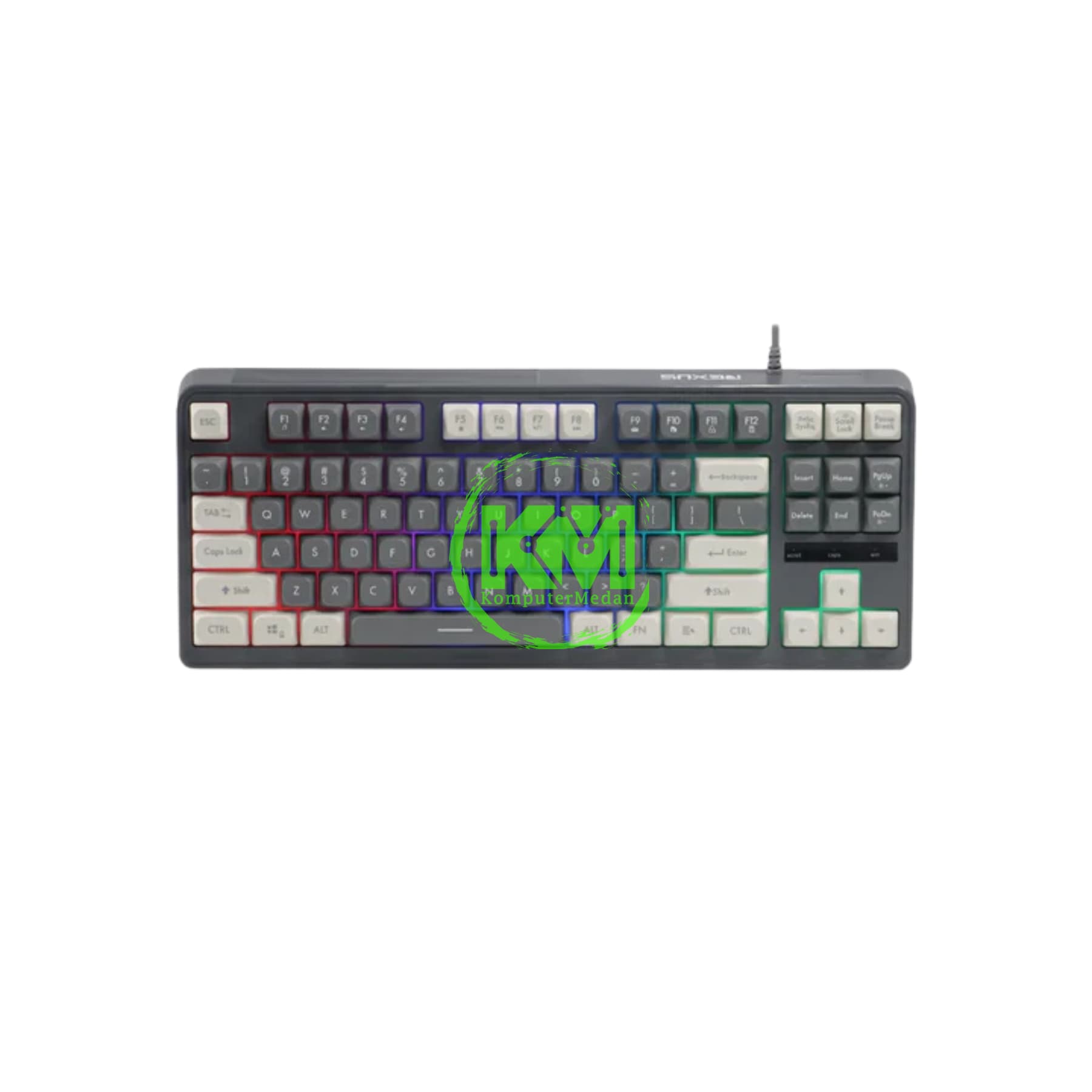 REXUS TKL BATTLEFIRE K87M DARK GREY GAMING KEYBOARD