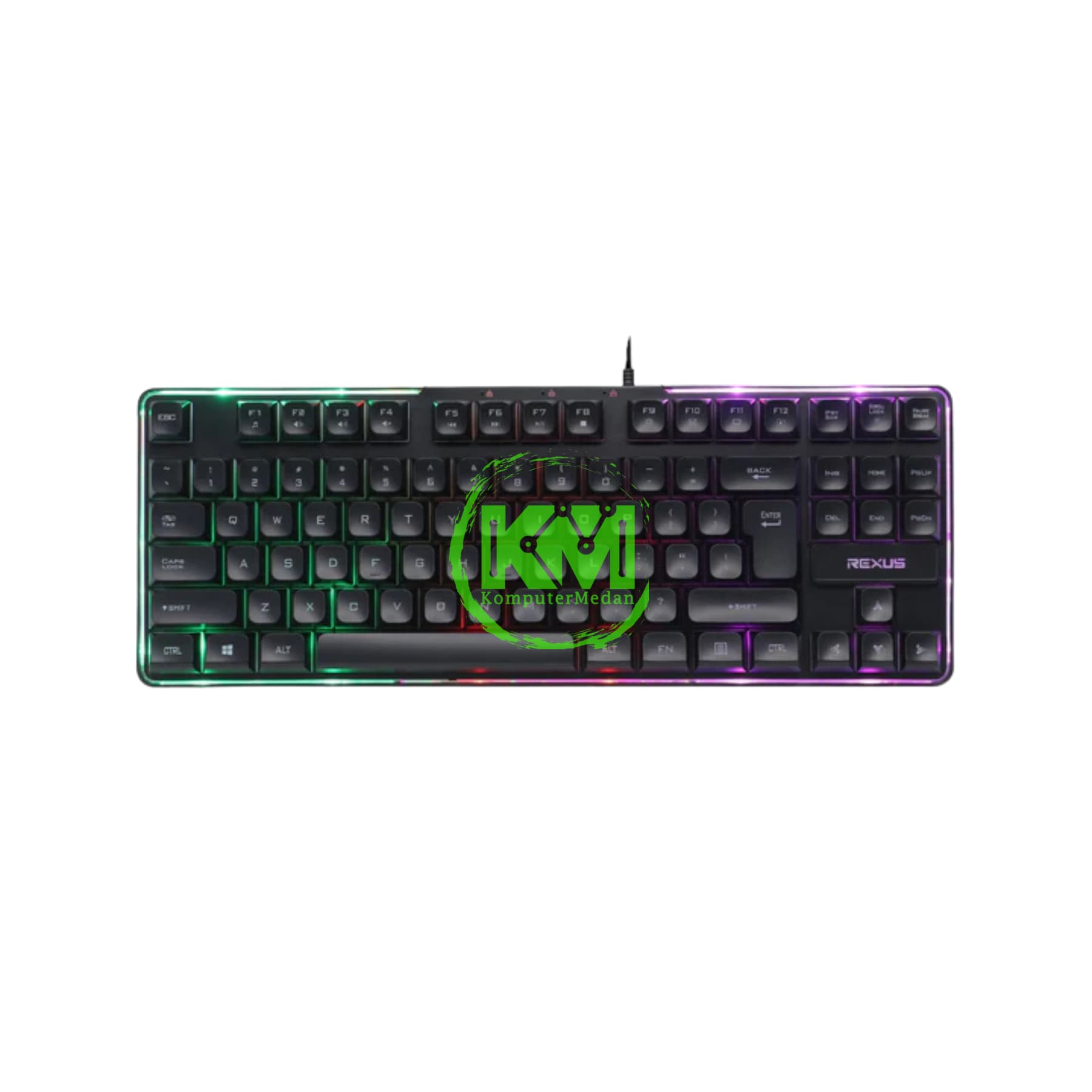 REXUS K9L BLACK GAMING KEYBOARD