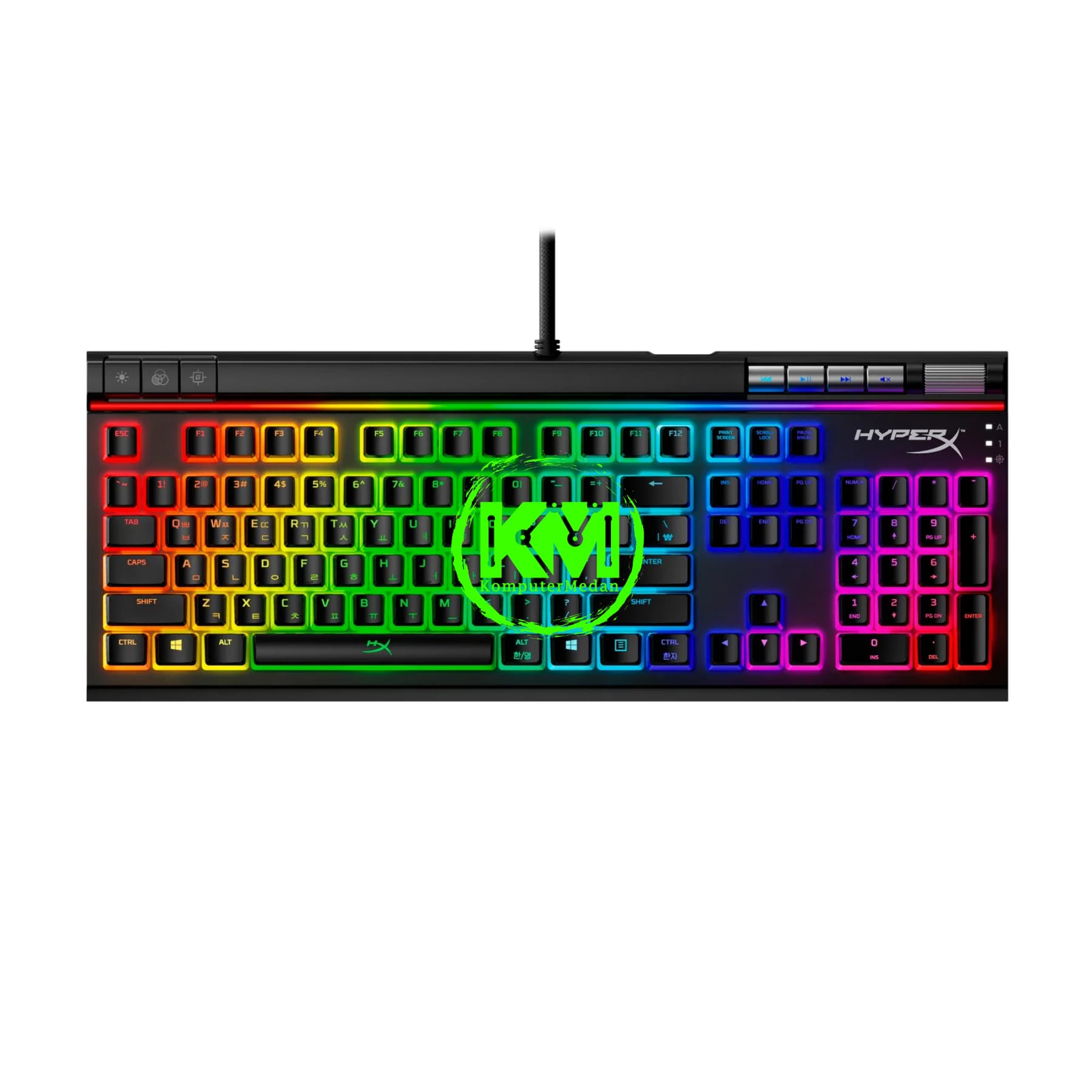 HYPERX PBT FULL KEY SET BLACK KEYCAPS