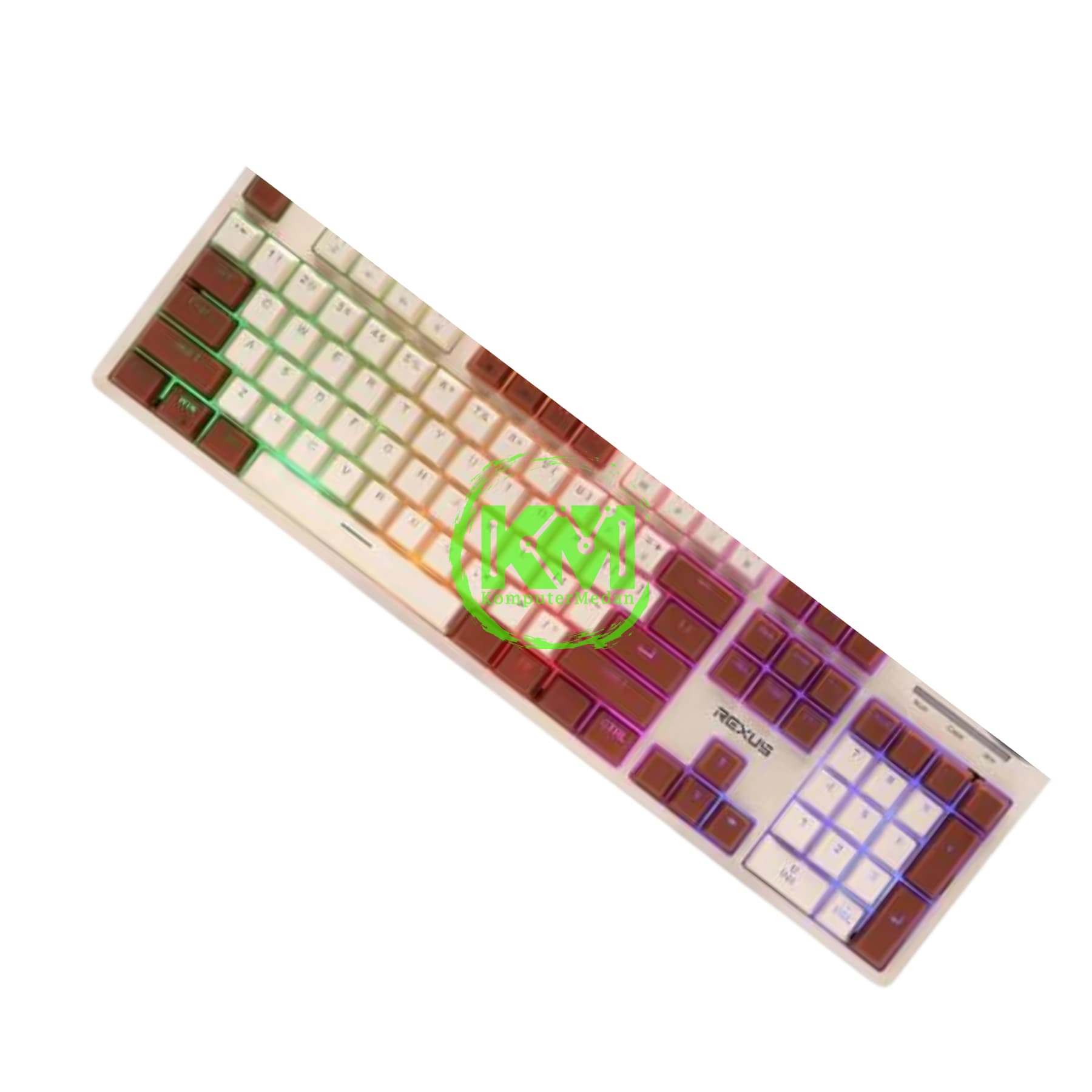 REXUS BATTLEFIRE K9E V2 CREAM BROWN GAMING KEYBOARD