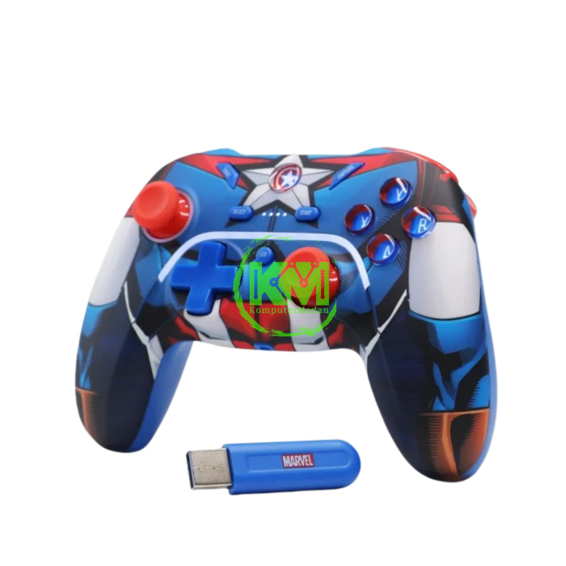 REXUS DAXA ASTERIA CAPTAIN AMERICA DX-AX1-SE-CA WIRELESS GAMEPAD