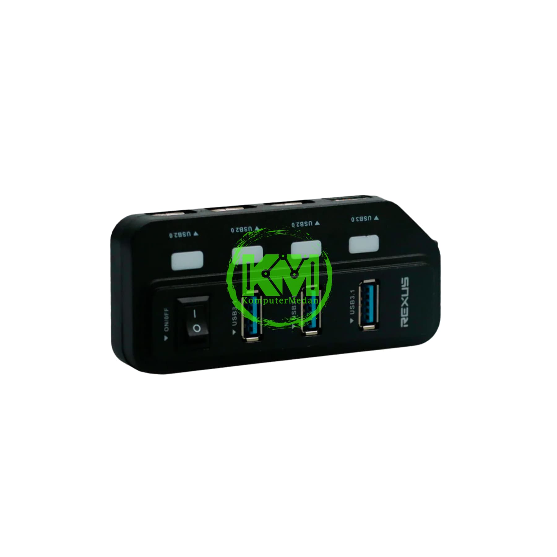 REXUS RXH-332 7PORT USB HUB + CONVERTER TYPE-C - Image 3