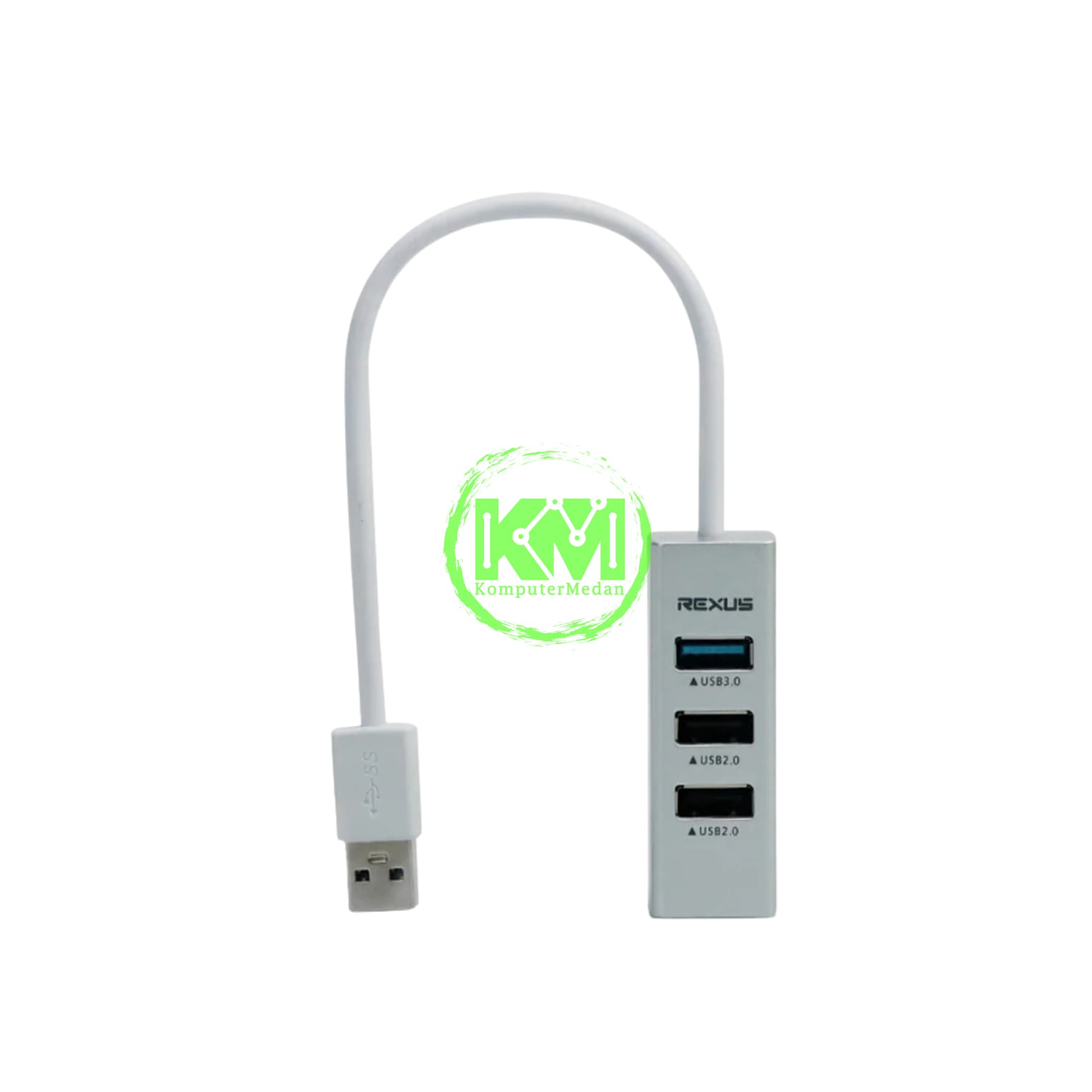 REXUS RXH-320 V.3.0 4PORT USB HUB (V3.0 1PORT + V2.0 3PORT) - Image 1