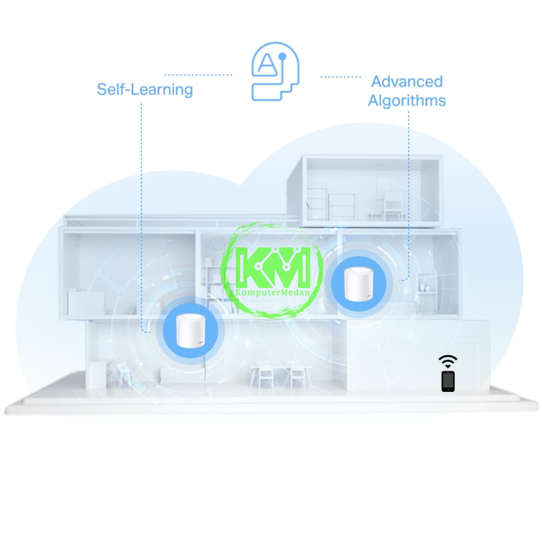 TP-LINK DECO X10 (2-PACK) AX1500 WHOLE HOME MESH Wi-Fi 6 SYSTEM - Image 6