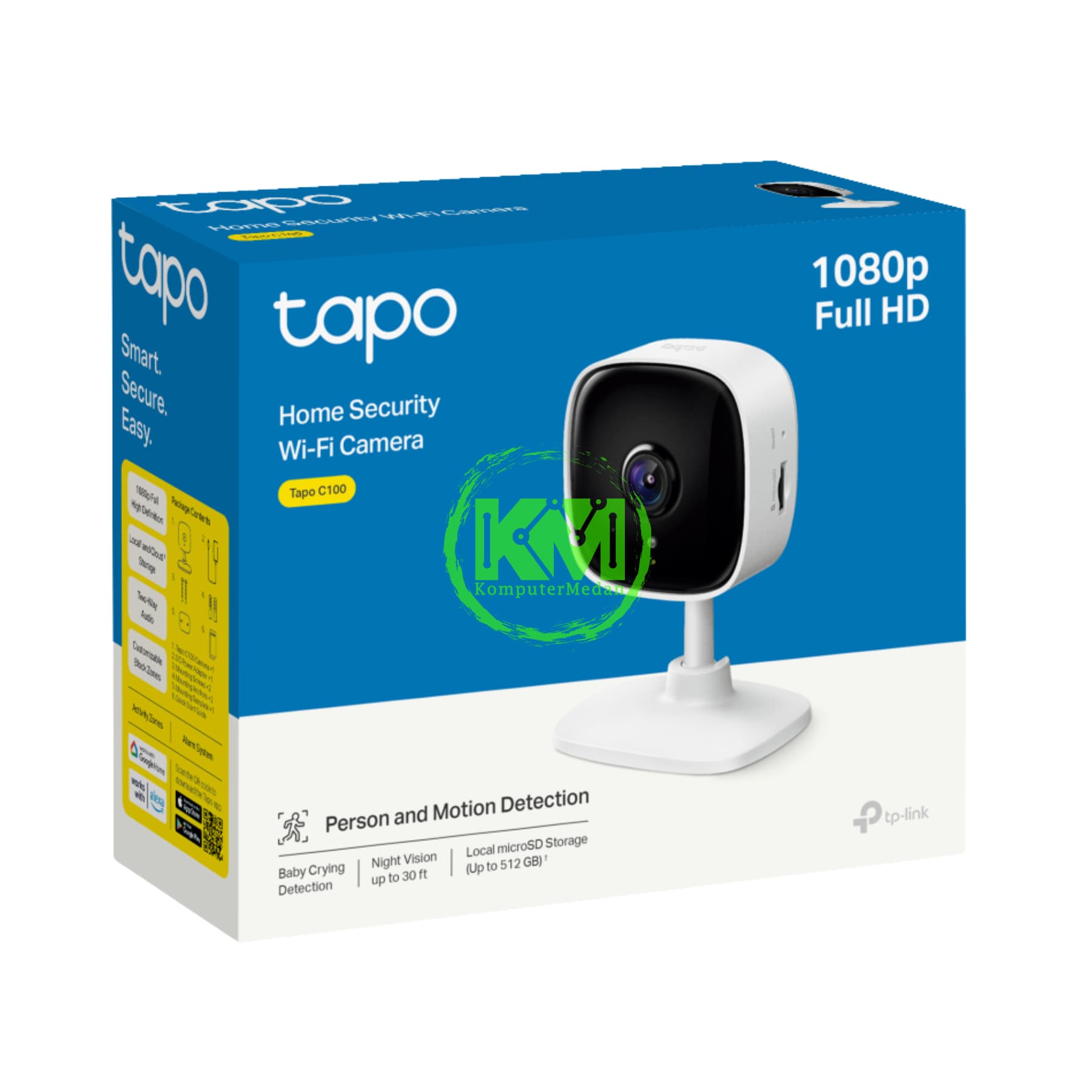 TP-LINK TAPO C100 HOME SECURITY WIFI CAMERA - Image 1