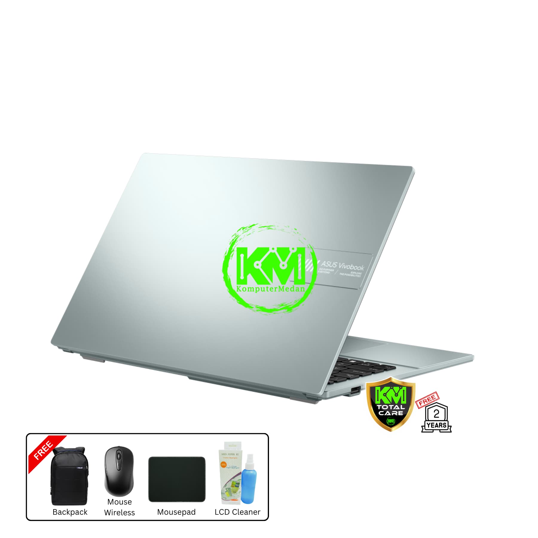 ASUS VIVOBOOK GO 15 E1504FA-VIPS5152M GREEN GREY LAPTOP
