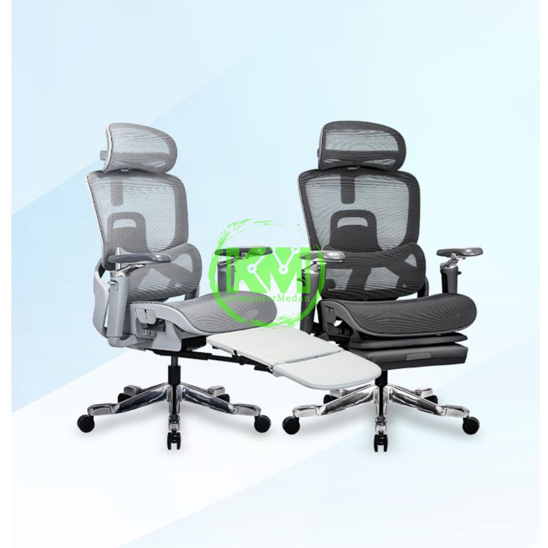 FANTECH VENICE CW1 OFFICE CHAIR - GREY & BLACK