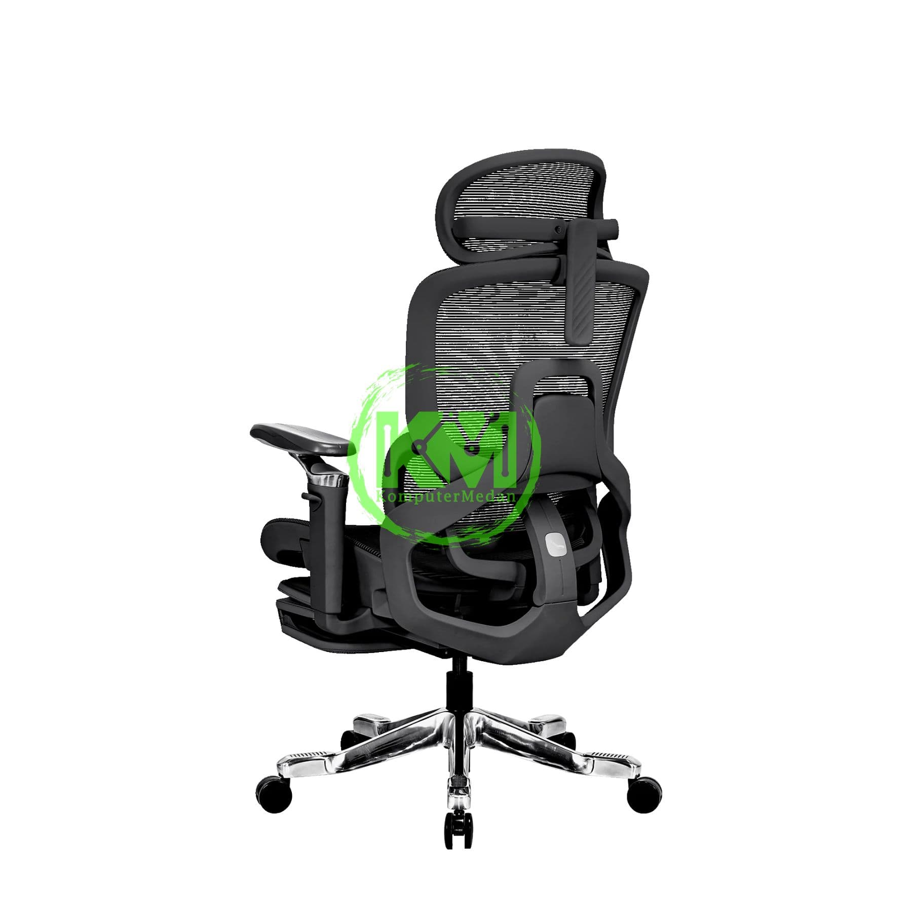 FANTECH VENICE CW1 OFFICE CHAIR - GREY & BLACK - Image 3