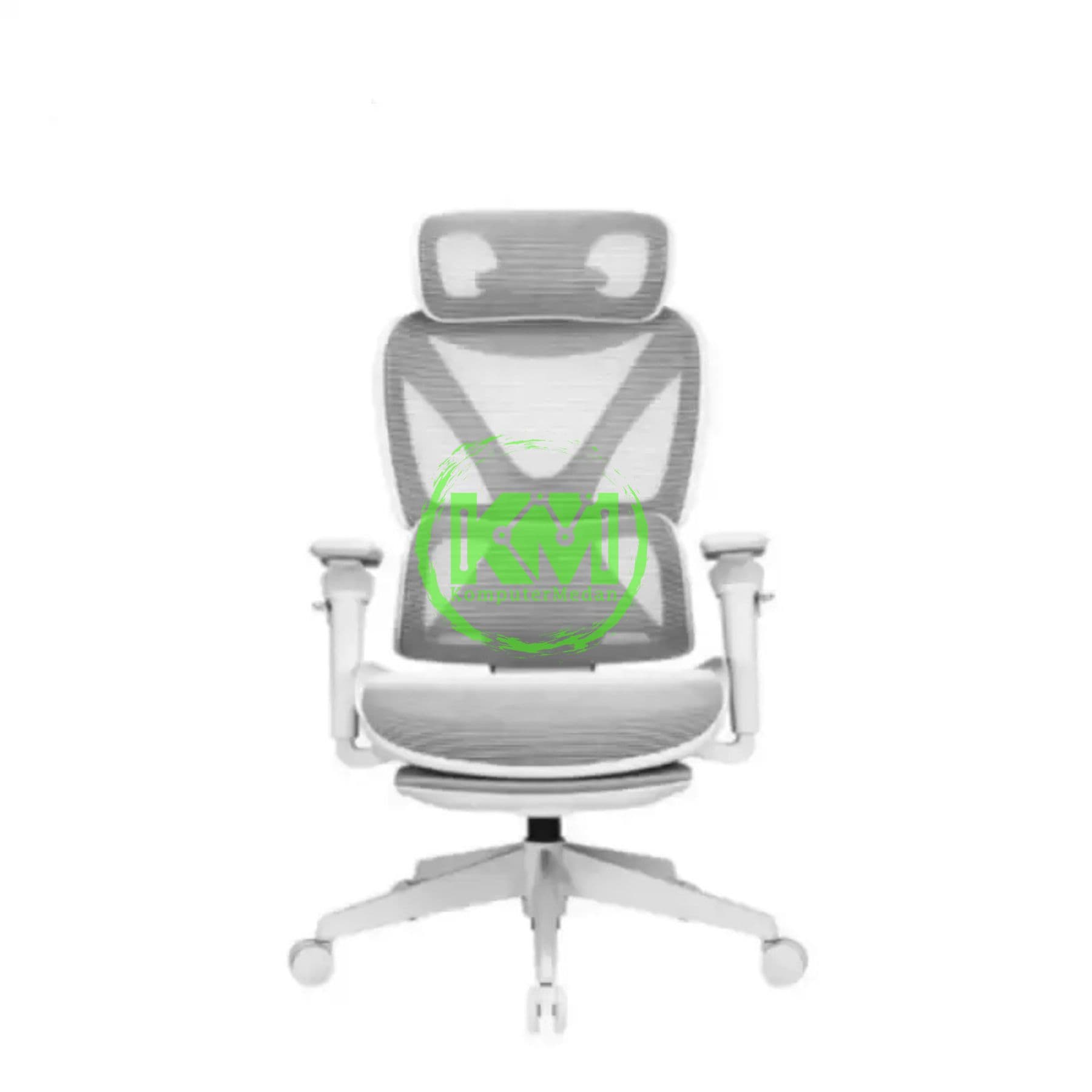 FANTECH DENVER CW2 OFFICE CHAIR - GREY & BLACK - Image 4