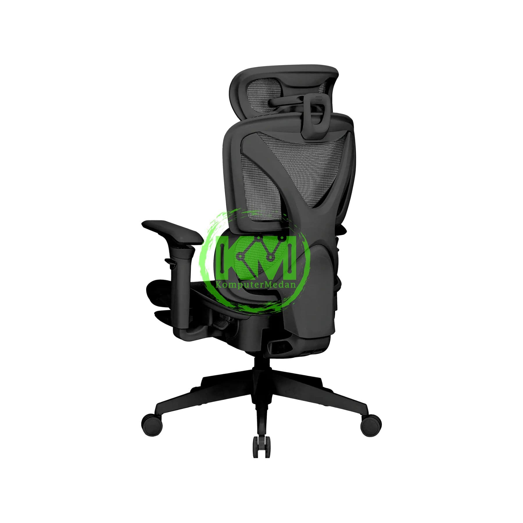 FANTECH DENVER CW2 OFFICE CHAIR - GREY & BLACK - Image 3