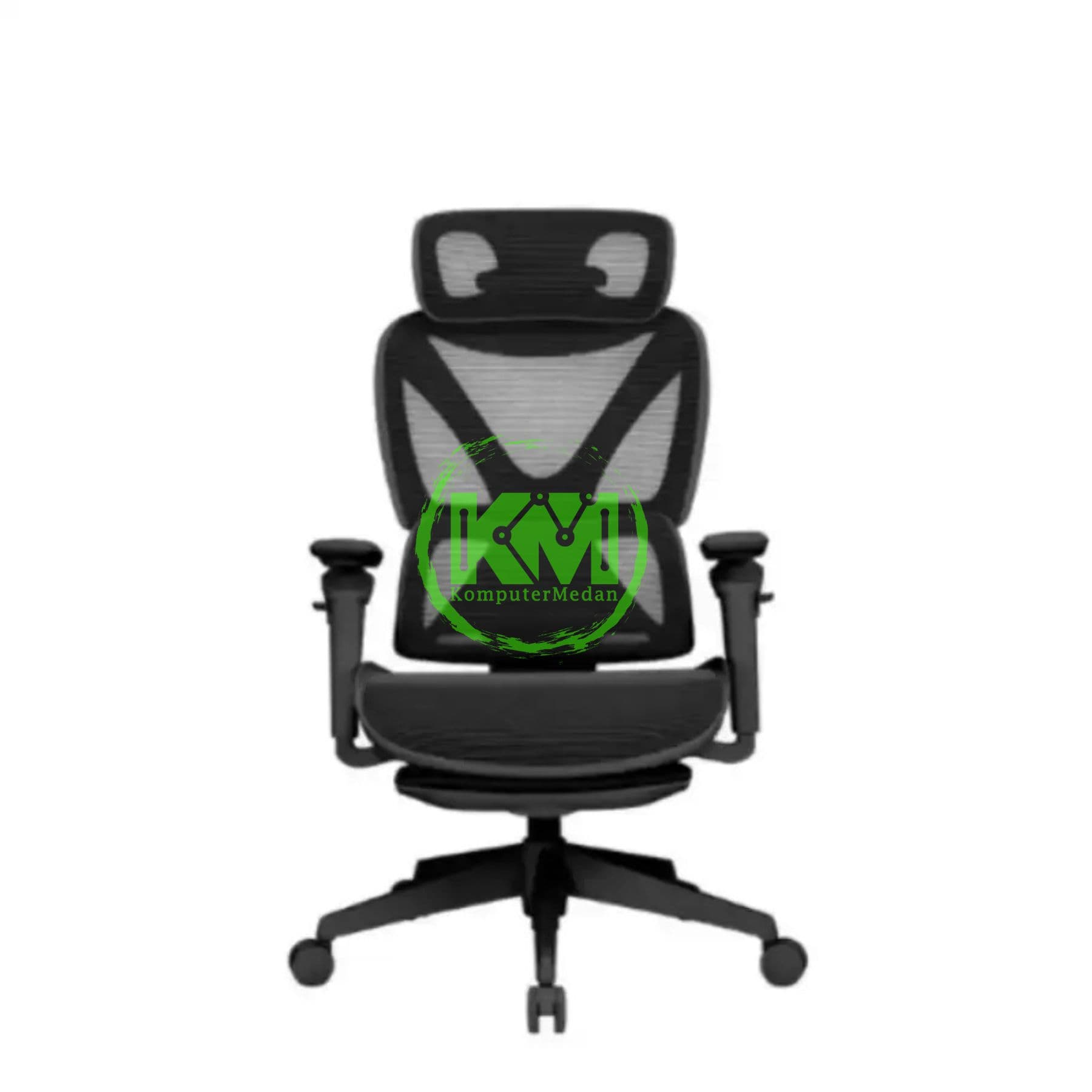 FANTECH DENVER CW2 OFFICE CHAIR - GREY & BLACK - Image 2