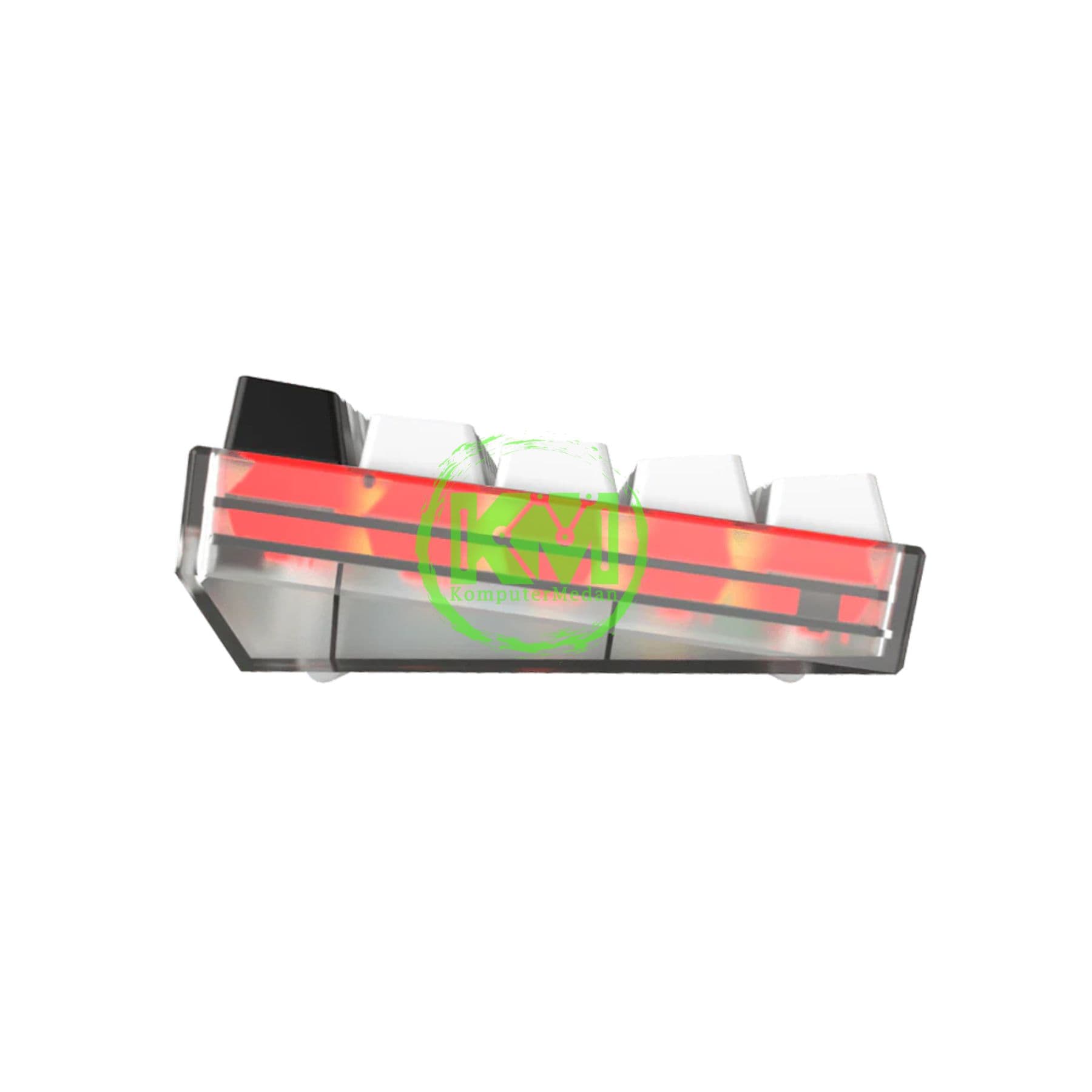KB MECHANICAL FANTECH MK-857 MAXFIT 61 FROST - WHITE (RED- SWITCH) - Image 2