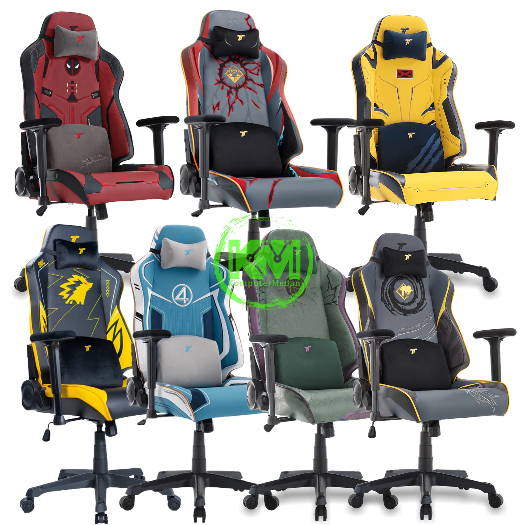TTRACING SWIFT X PRO GAMING CHAIR (HULK, DEADPOOL, WOLVERINE, FANTASTIC4, GETO, ONIC, ITADORI)