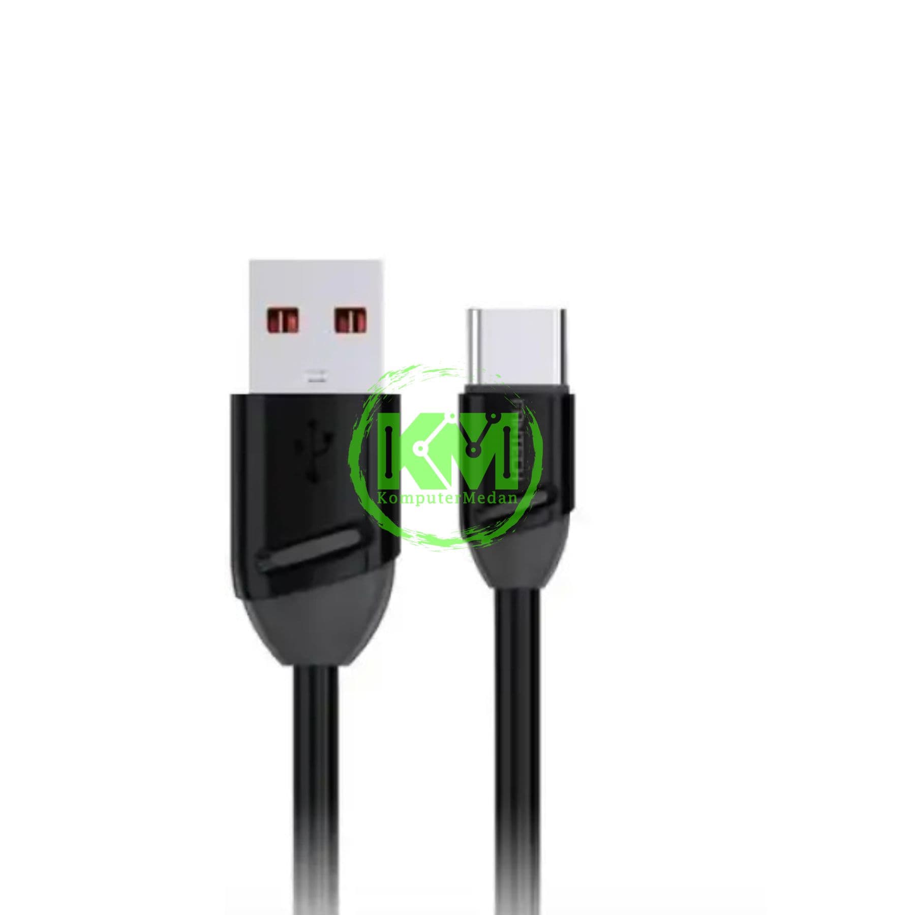 FANTECH VIBELINK VL2 SERIES CABLE, VL2AC (A TO C), SILICONE CABLE + TPE (KABEL PIPIH) 3 AMPERE FAST CHARGING - BLACK - Image 1