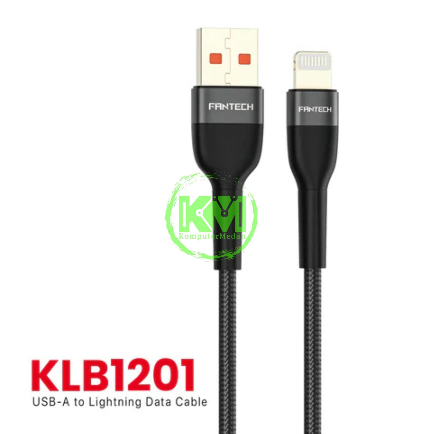 FANTECH DURALINK KLB1201 CABLE - BLACK & RED - Image 2