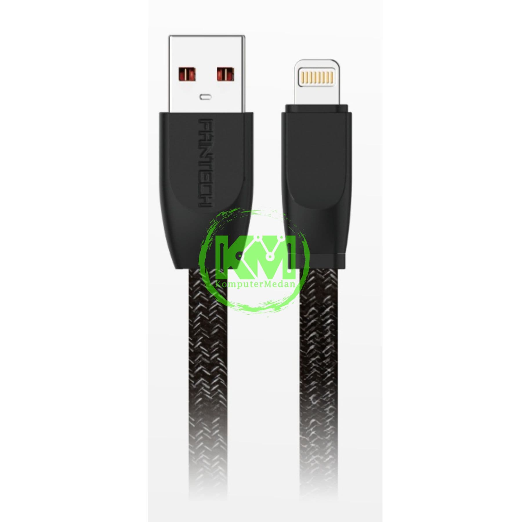 FANTECH DURALINK DL3 SERIES CABLE, DL3AL (A TO L), BRAIDED CABLE + PVC (KABEL PIPIH) 2.4 AMPERE FAST CHARGING - BLACK