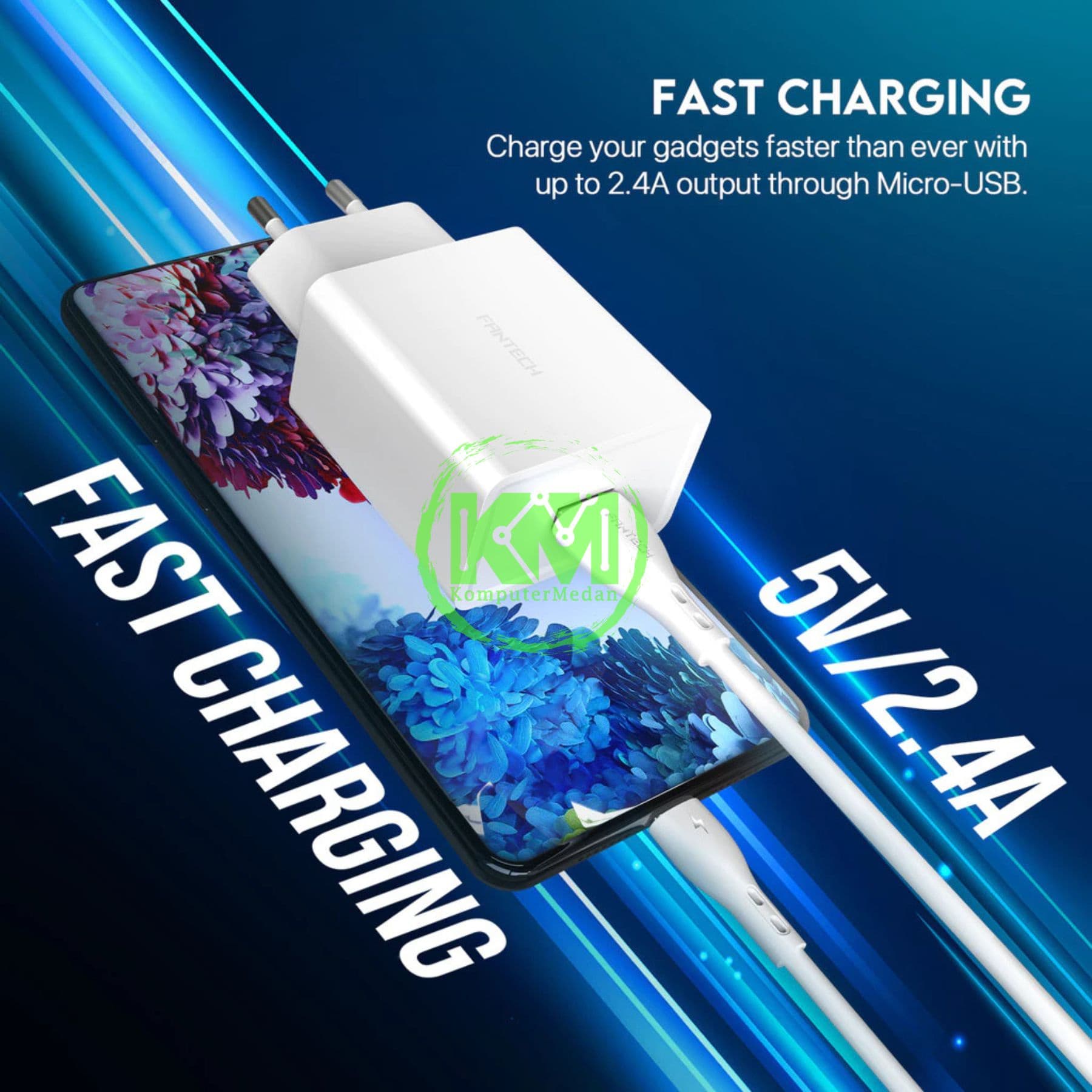 FANTECH POWER KIT C201M CHARGER - WHITE - Image 5