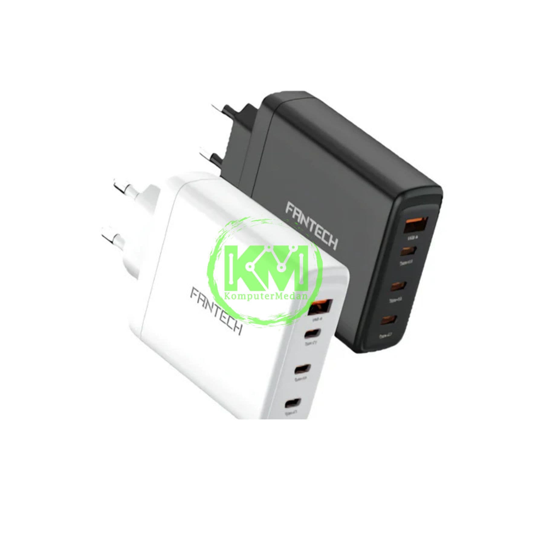 FANTECH POWER PLUS CWG120401 GAN CHARGER - BLACK & WHITE