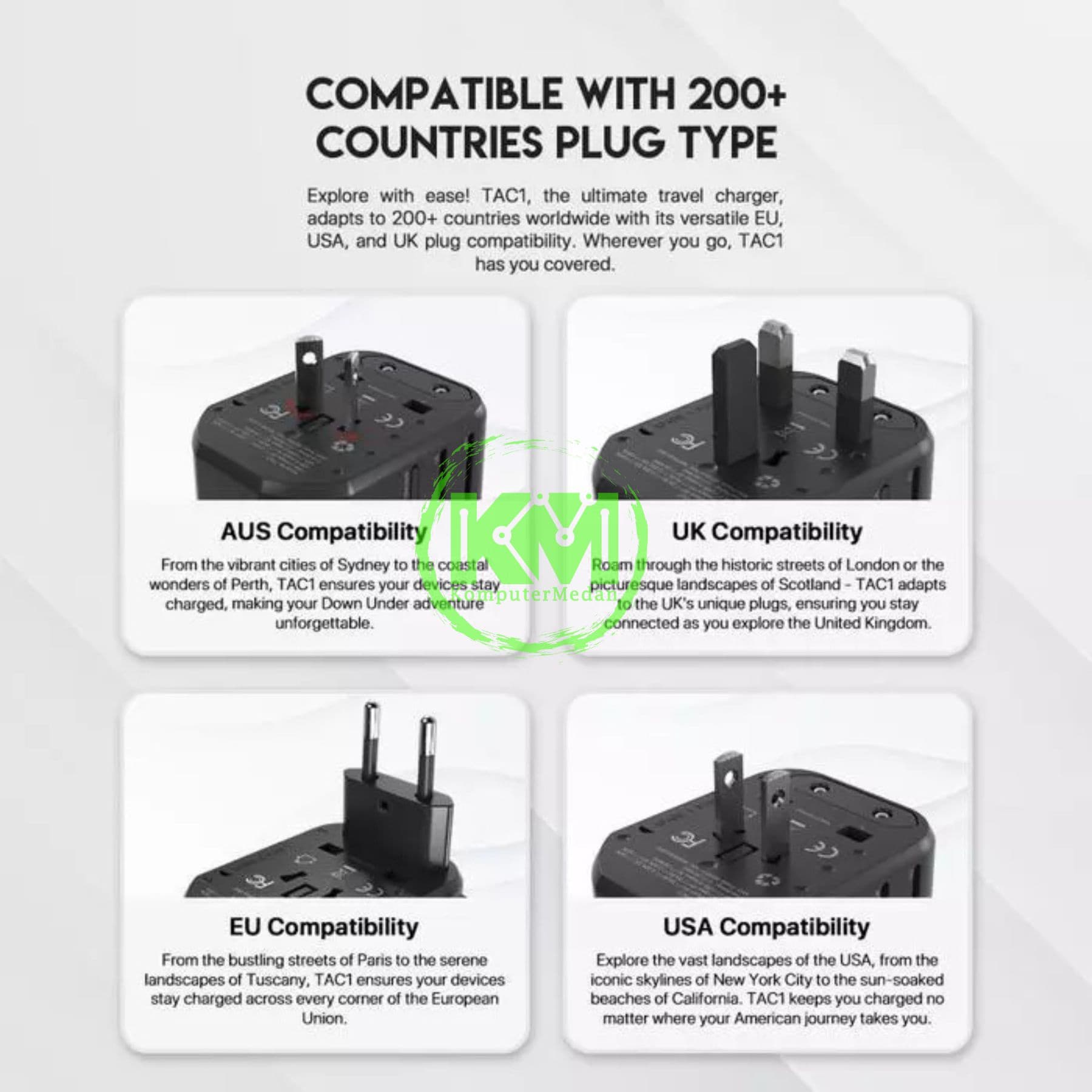 FANTECH POWER CUBE TAC01 TRAVEL ADAPTER - Image 7