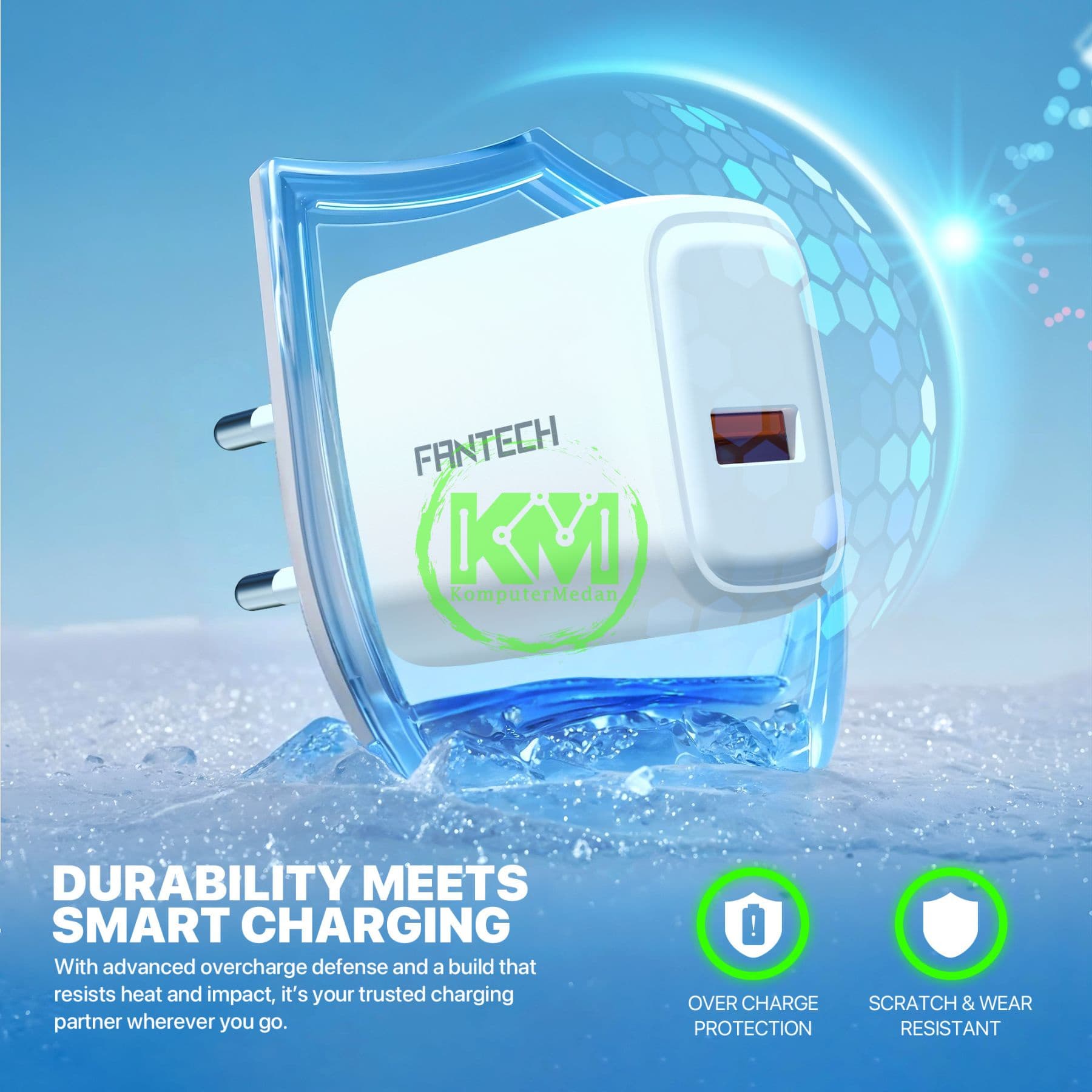 FANTECH POWER CUBE PCE181 CHARGER - WHITE - Image 4
