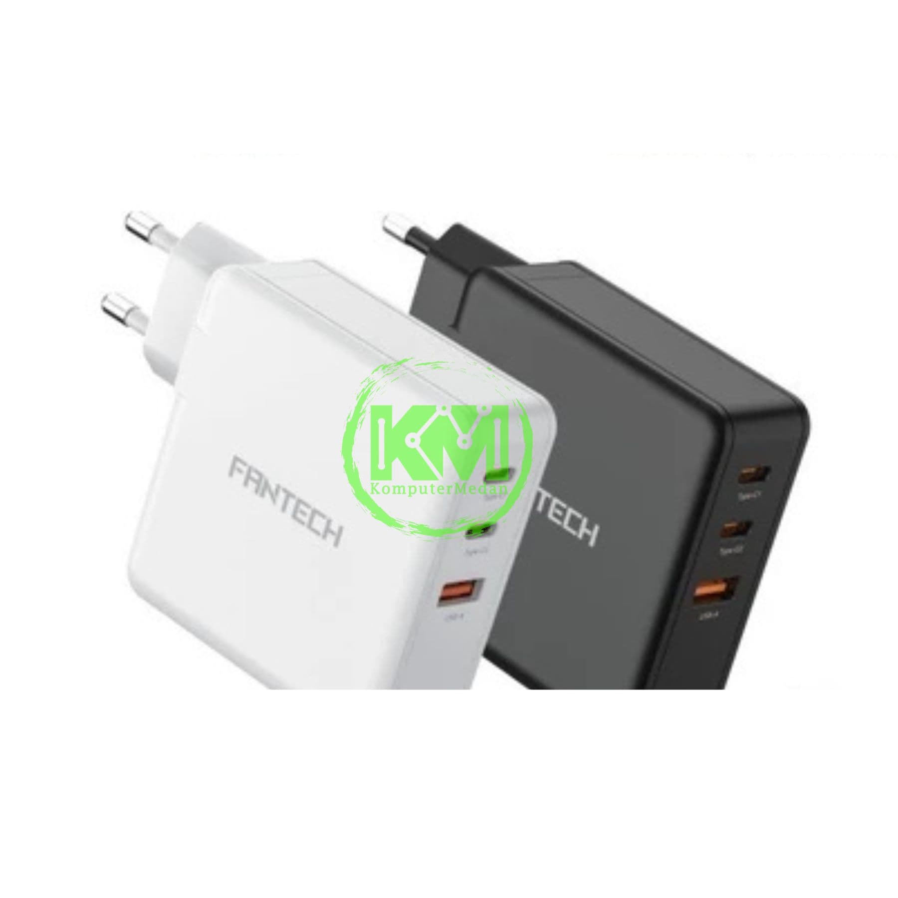FANTECH POWER PLUS CWG140301 GAN CHARGER - BLACK & WHITE - Image 1