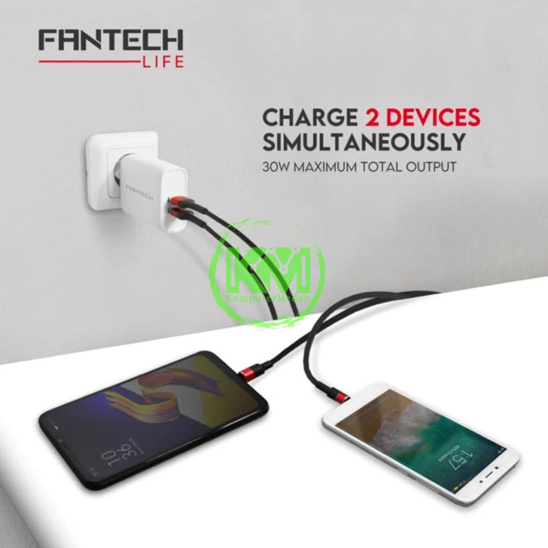 FANTECH CW2-Q01 CHARGER - WHITE - Image 2