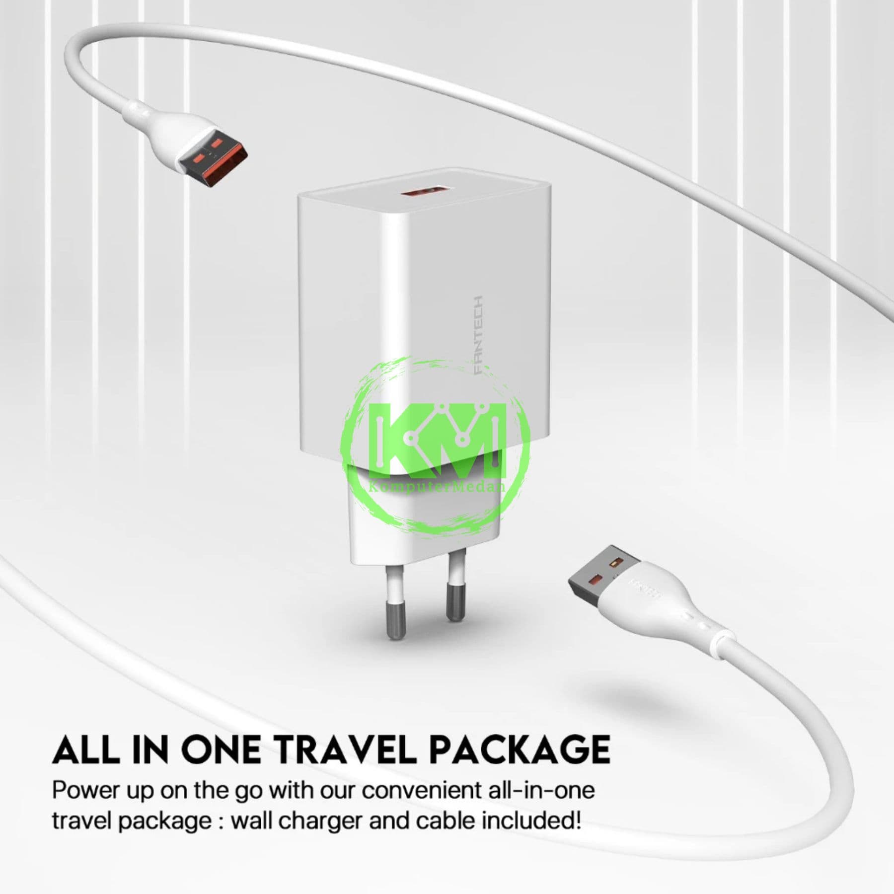 FANTECH POWER KIT C201C CHARGER - WHITE - Image 2
