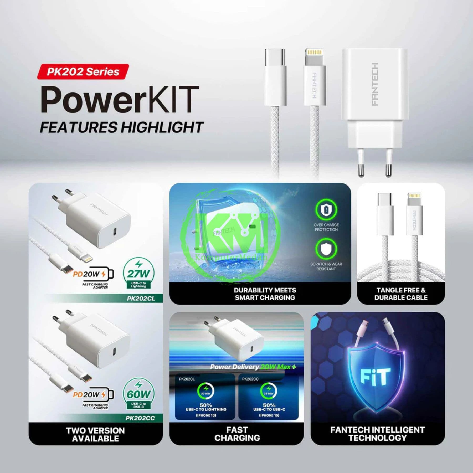 FANTECH POWER KIT PK202CL (BUNDLING C TO L) - WHITE - Image 4