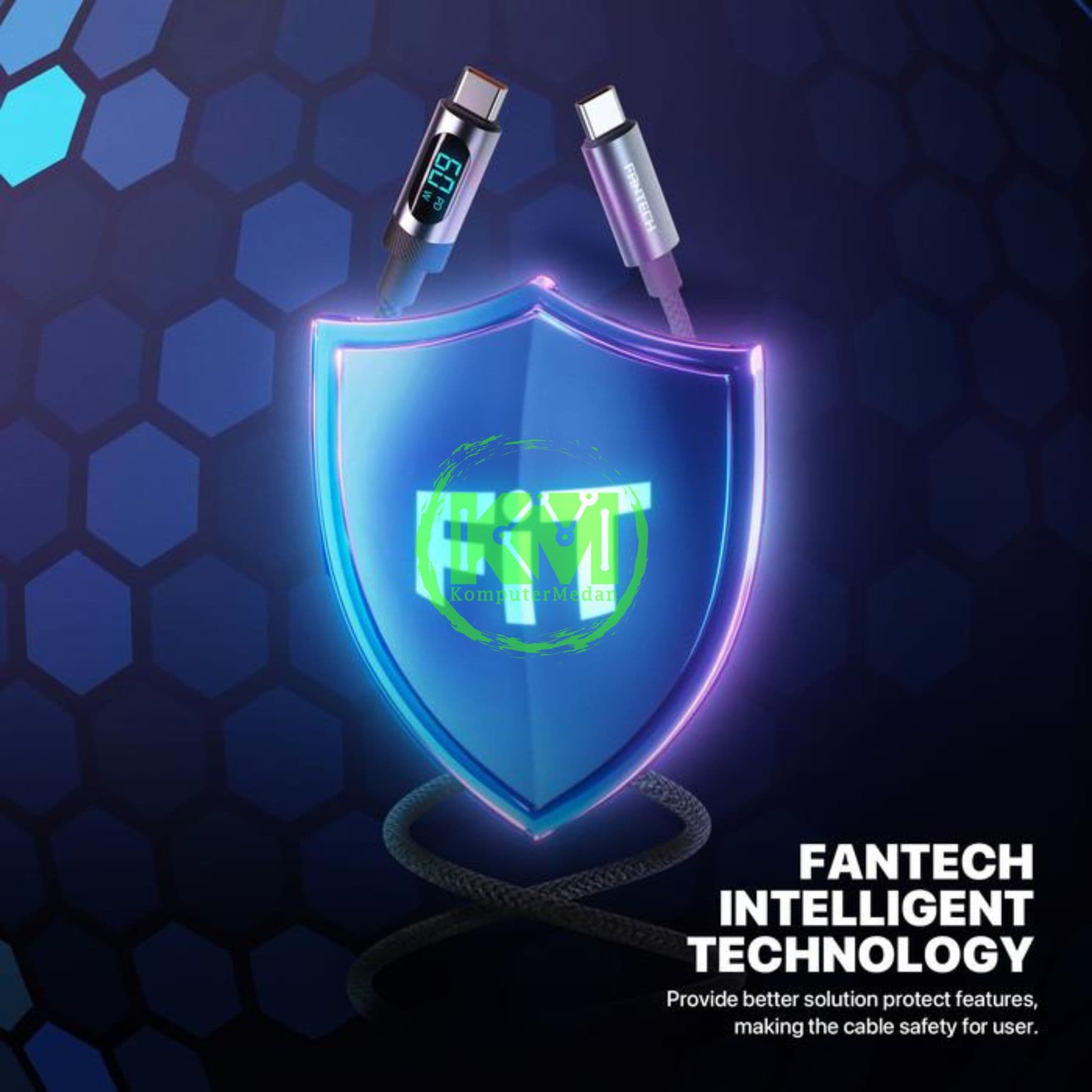 FANTECH DURALINK DL6 AL CABLE - BLACK - Image 5