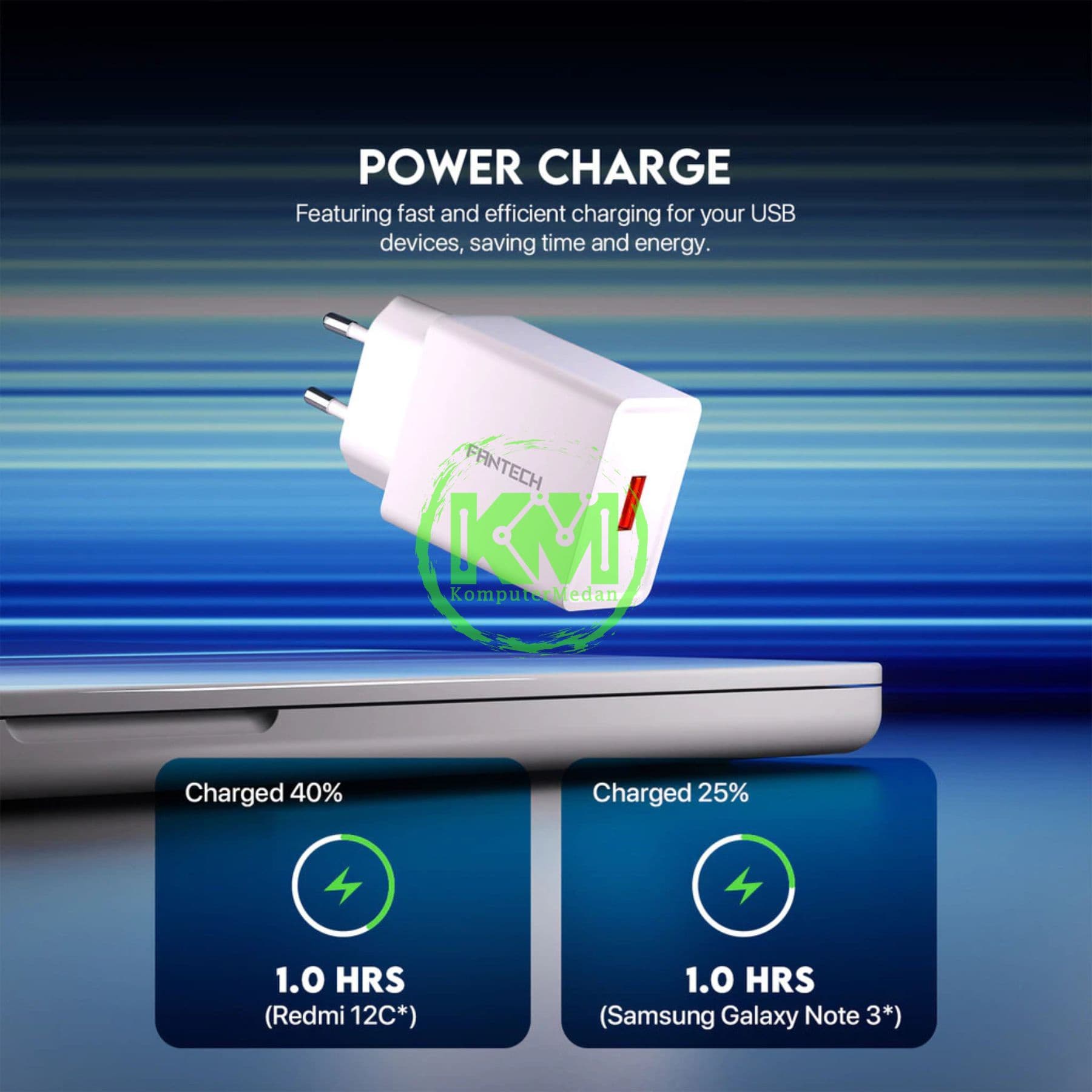FANTECH POWER KIT C201M CHARGER - WHITE - Image 4