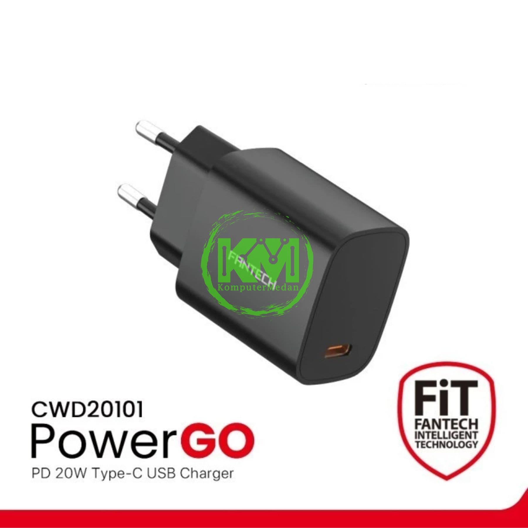 FANTECH POWER GO CWD 20101 CHARGER - BLACK & WHITE - Image 2