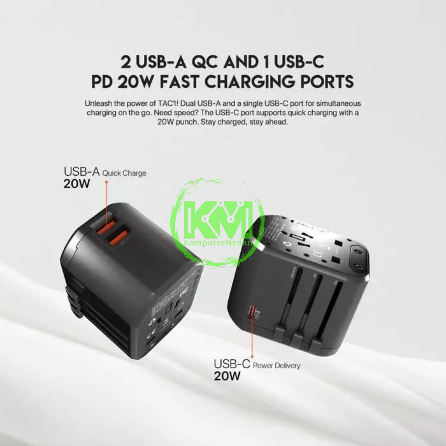 FANTECH POWER CUBE TAC01 TRAVEL ADAPTER - Image 6