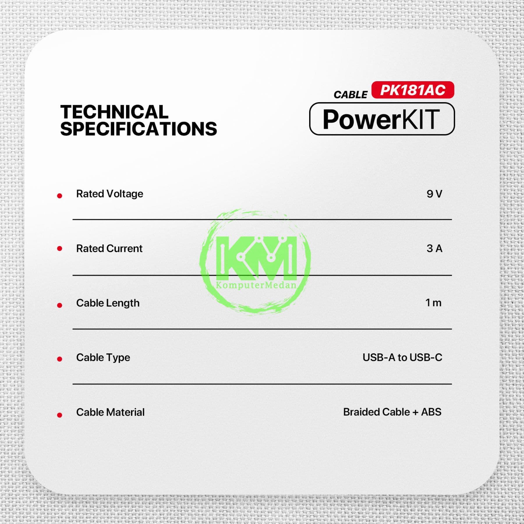 FANTECH POWER KIT PK181AC (BUNDLING A TO C) - WHITE - Image 4