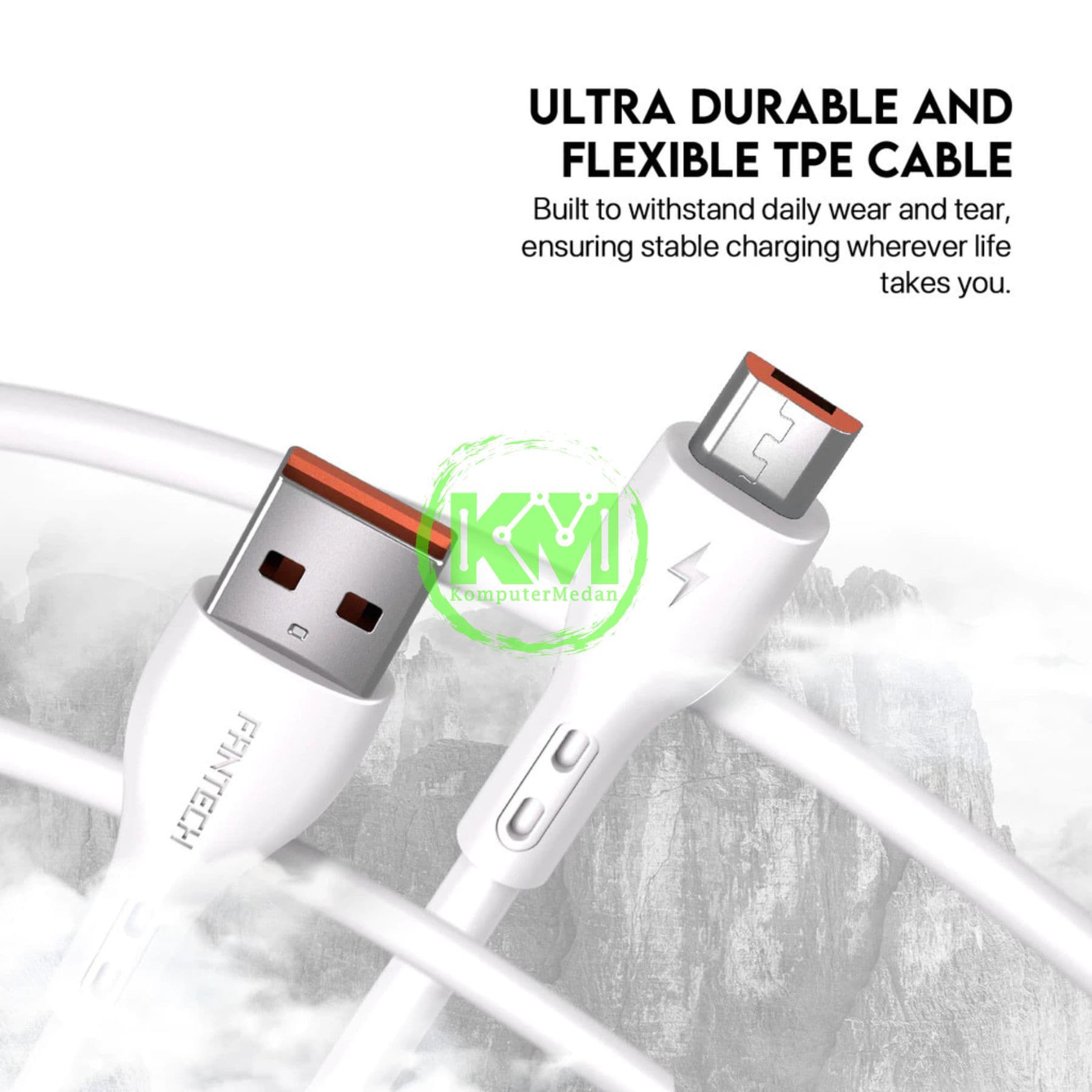FANTECH POWER KIT C201M CHARGER - WHITE - Image 3