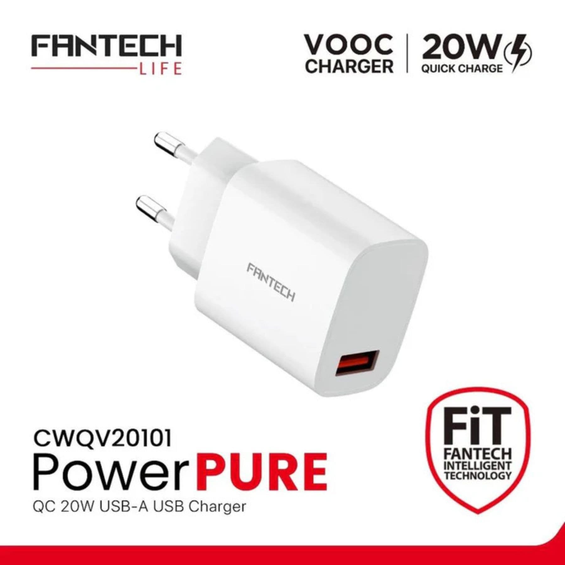FANTECH POWER PURE CWQV 20101 CHARGER - BLACK & WHITE - Image 3