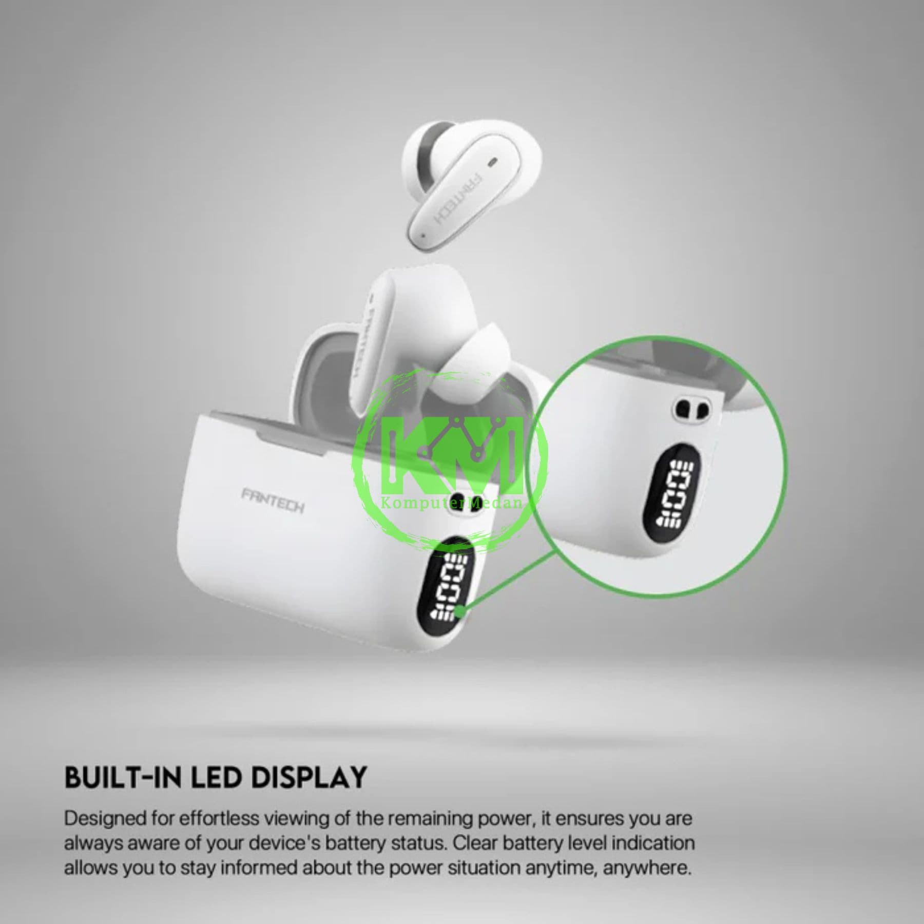 FANTECH WAVE13 TW13 TRUE WIRELESS - BLACK, BLUE & WHITE - Image 4