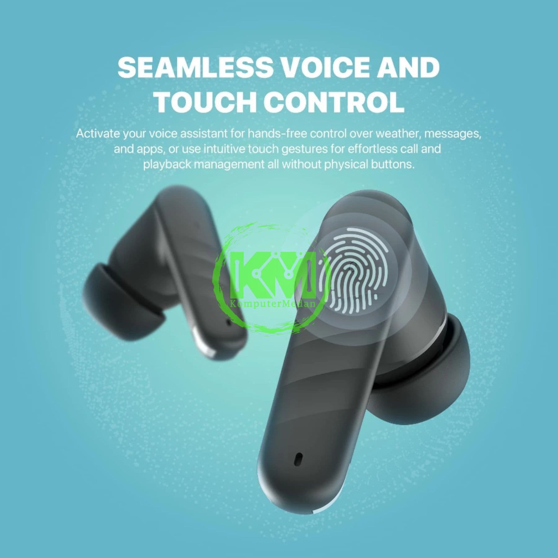 FANTECH WAVE TW16 TRUE WIRELESS - BLACK & GREY - Image 3