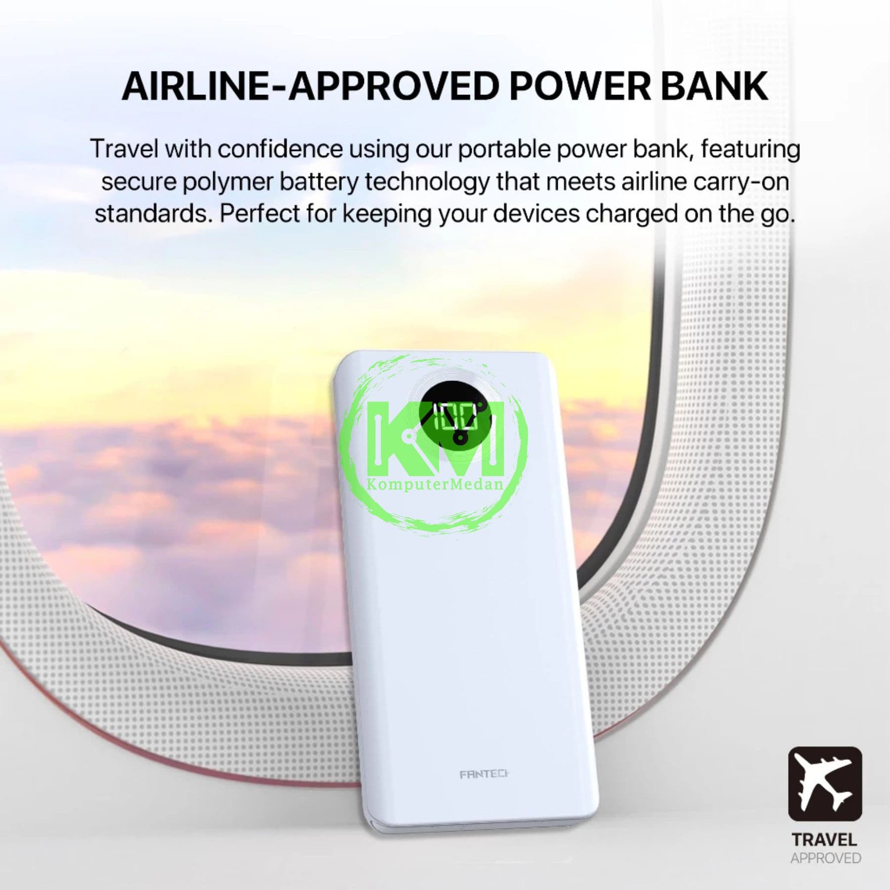 FANTECH POWER PACK S2 POWERBANK - BLACK & WHITE - Image 3